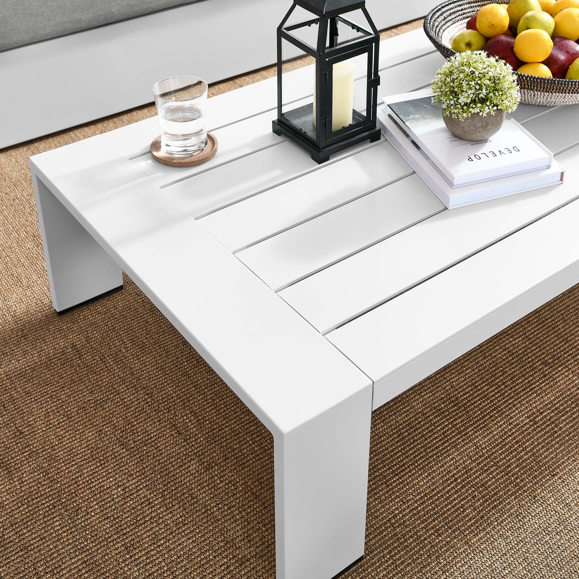Modway Tahoe Outdoor Patio Powder-Coated Aluminum Coffee Table