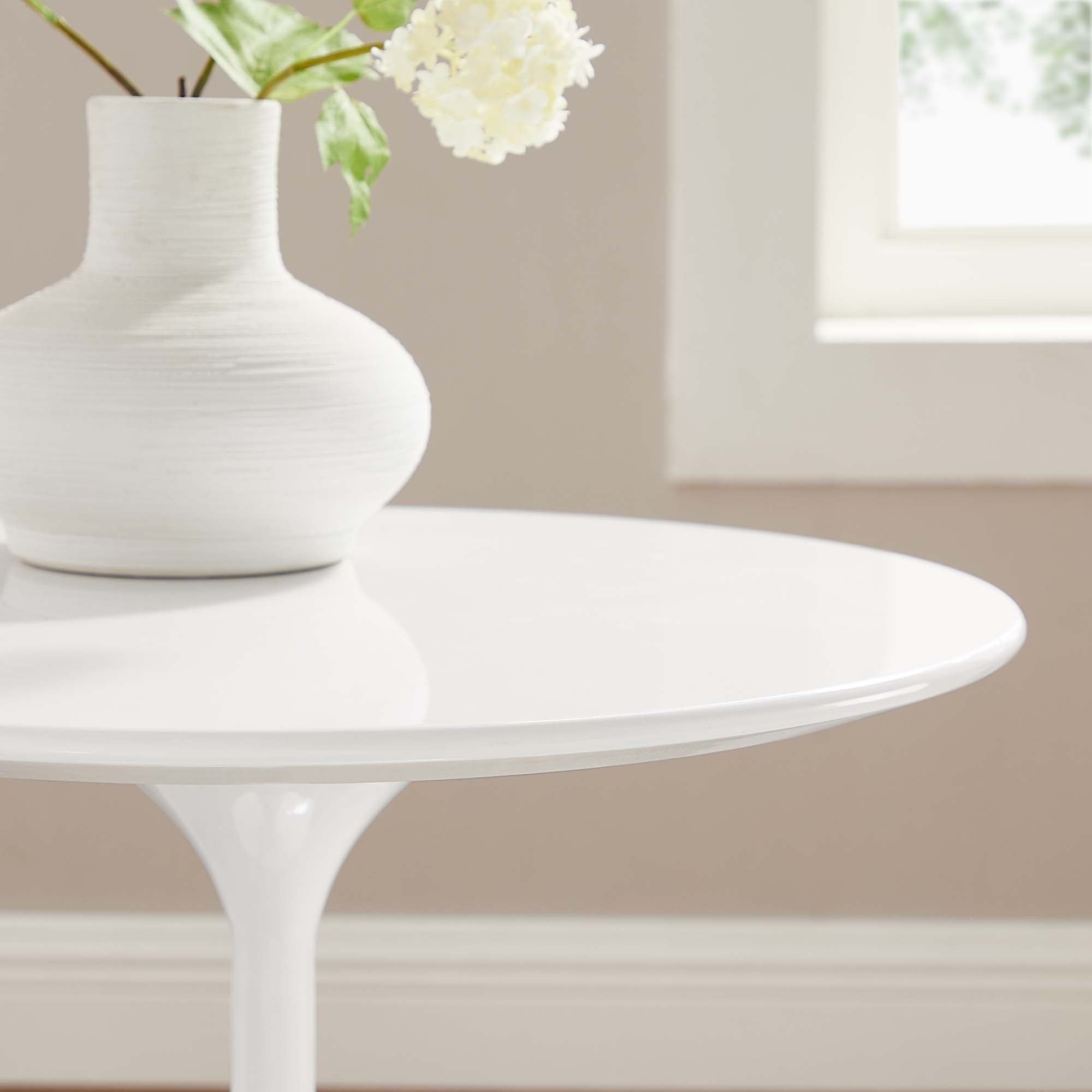 Modway Lippa 20" Round Wood Side Table