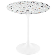 Modway Lippa 20" Round Terrazzo Side Table