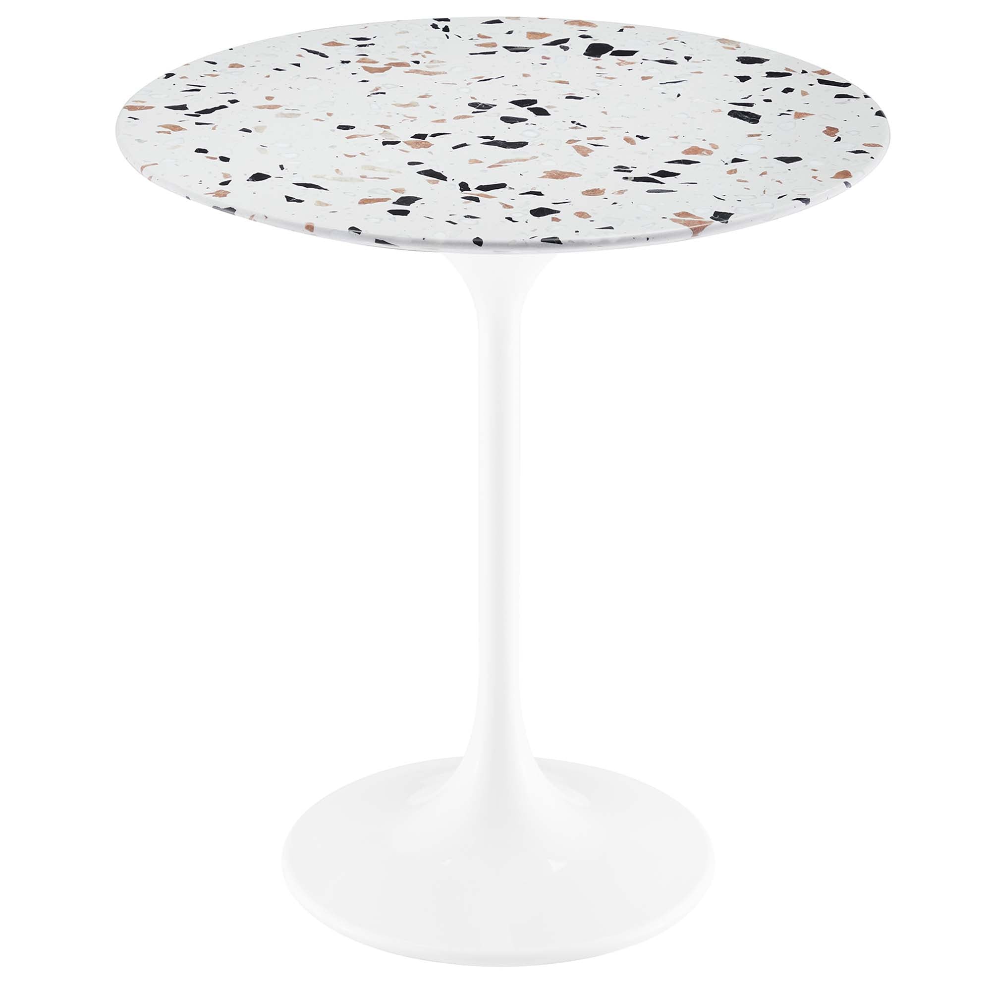 Modway Lippa 20" Round Terrazzo Side Table
