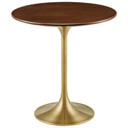 Modway Lippa 20" Round Wood Side Table