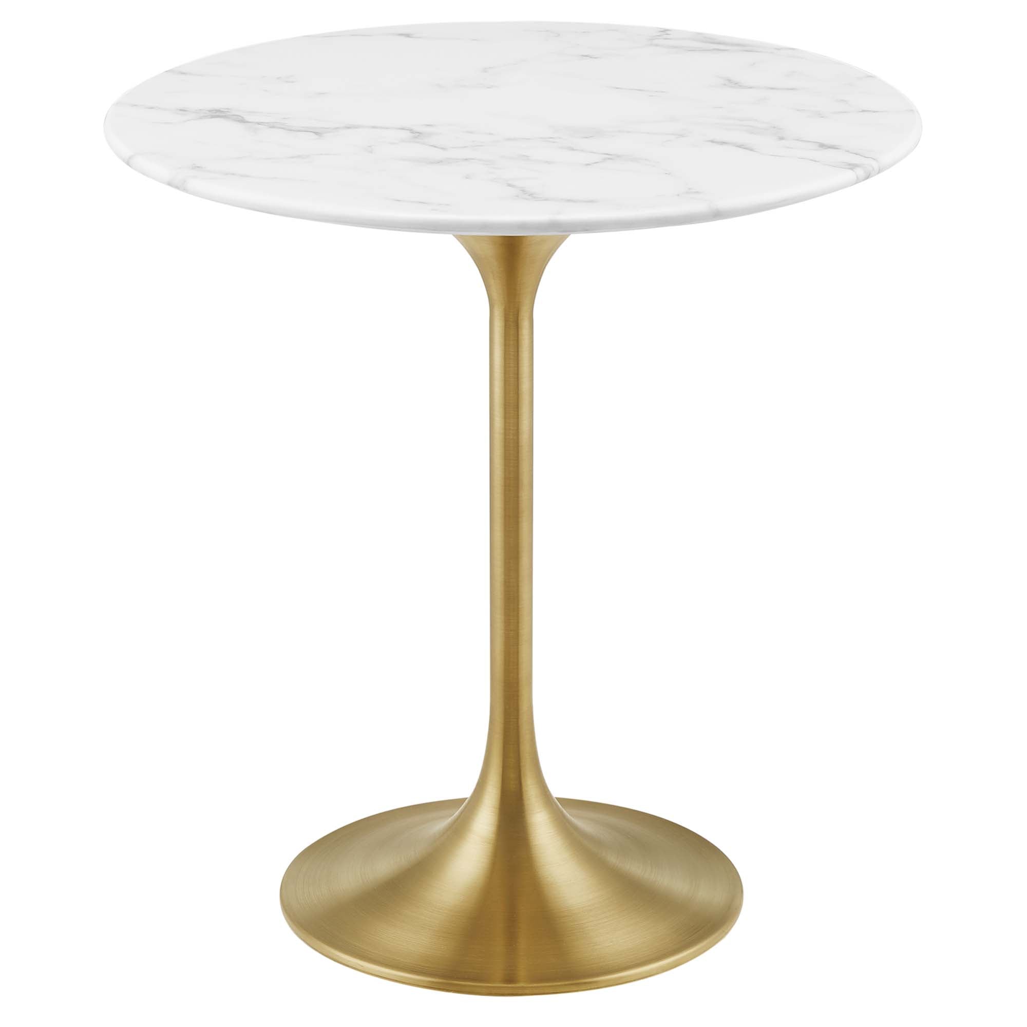 Modway Lippa 20" Round Faux Marble Side Table