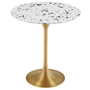 Modway Lippa 20" Round Terrazzo Side Table