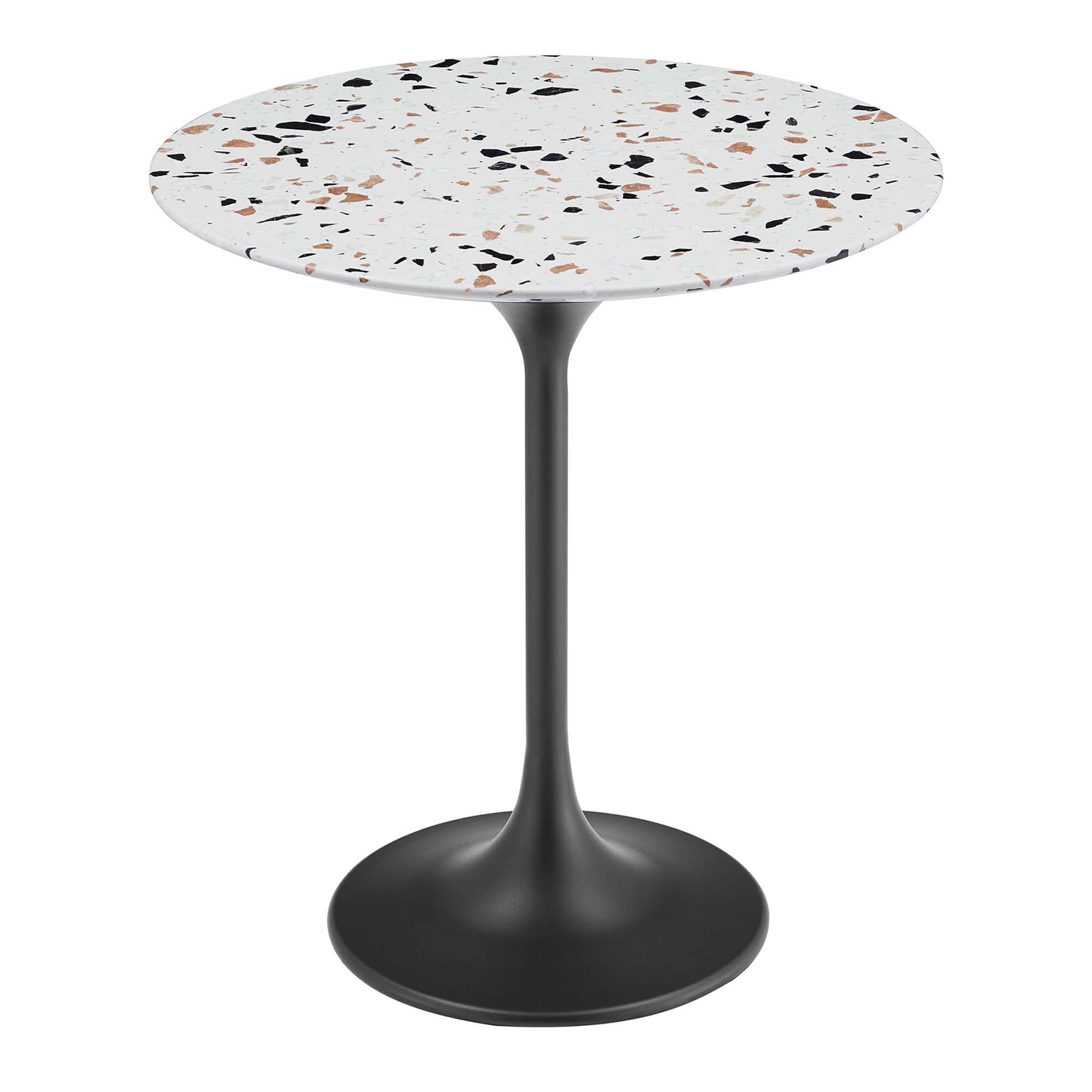 Modway Lippa 20" Round Terrazzo Side Table
