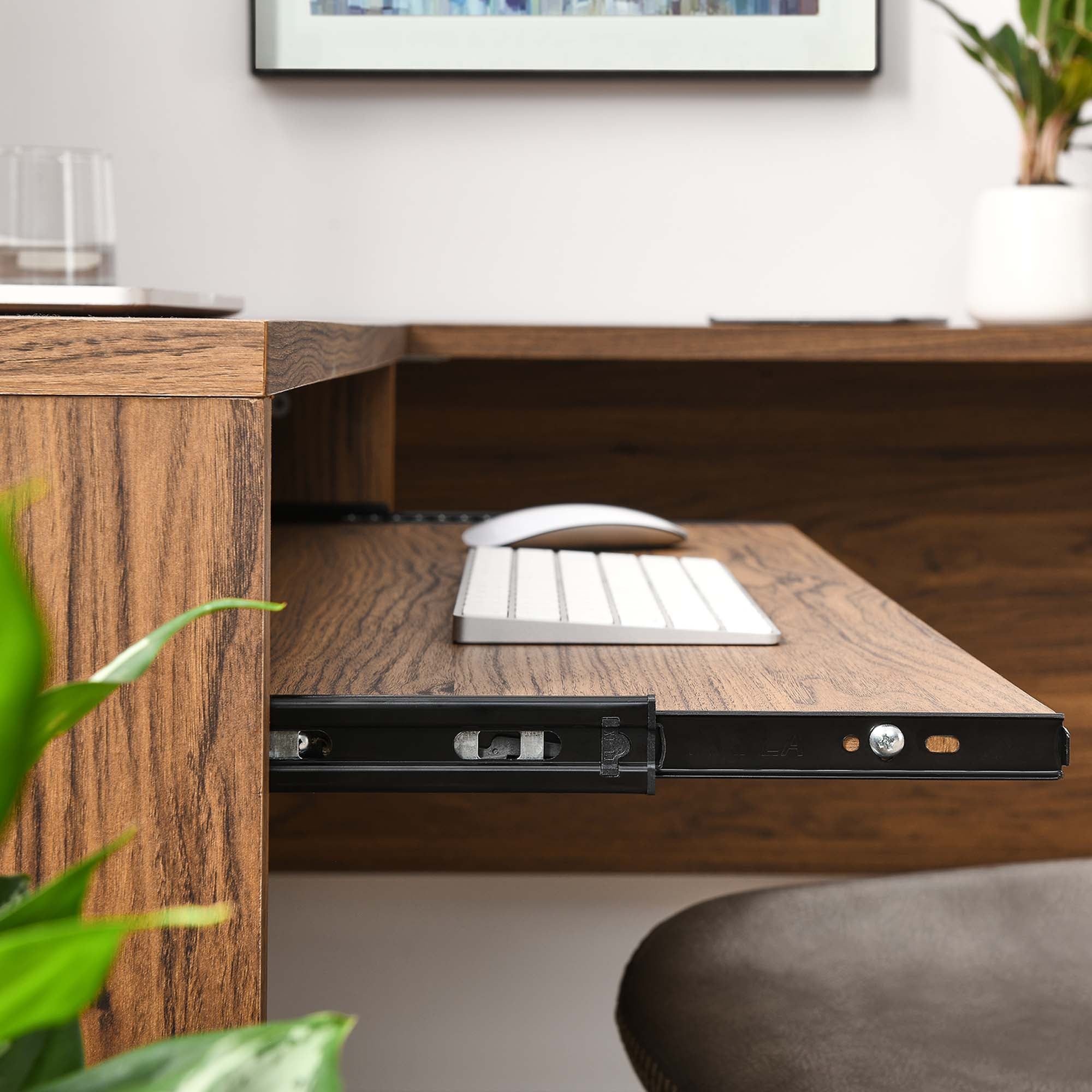 Modway Venture L-Shaped Wood Office Desk