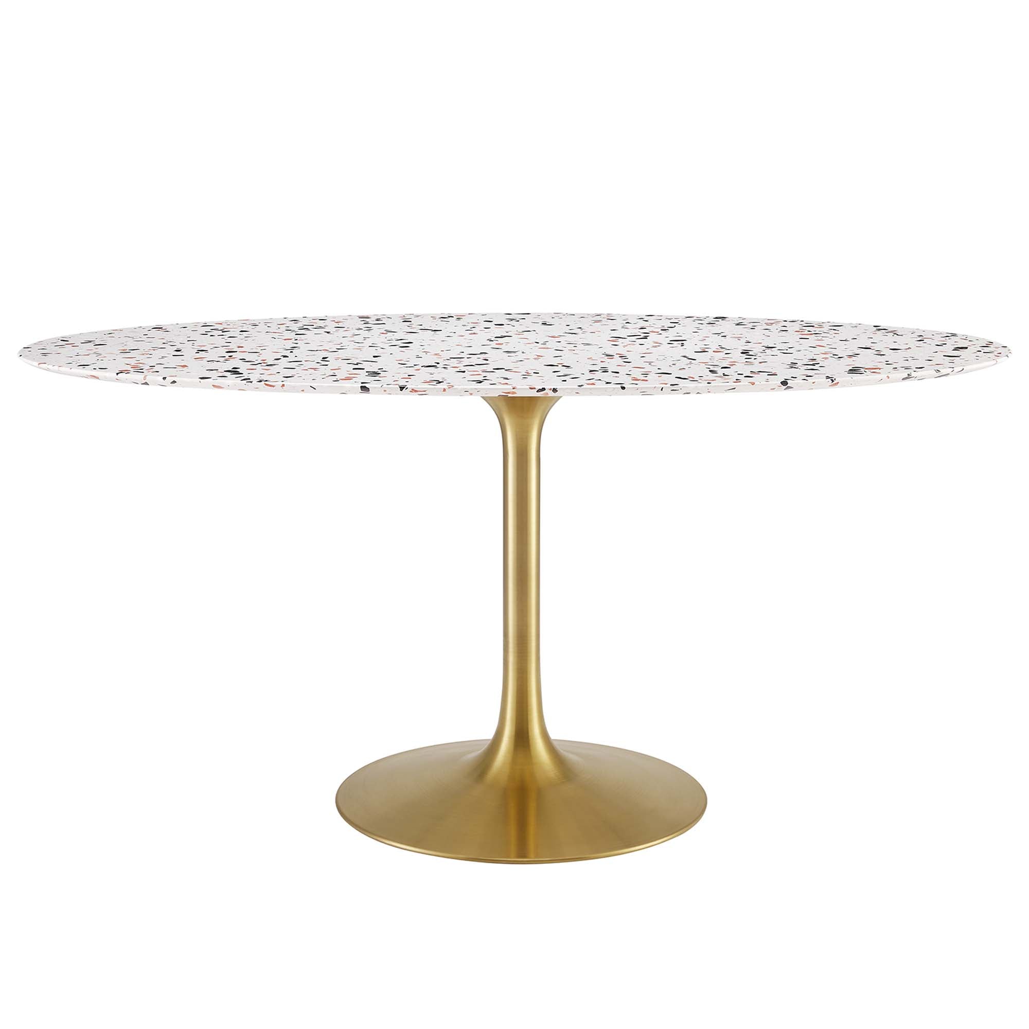 Modway Lippa 60" Oval Terrazzo Dining Table