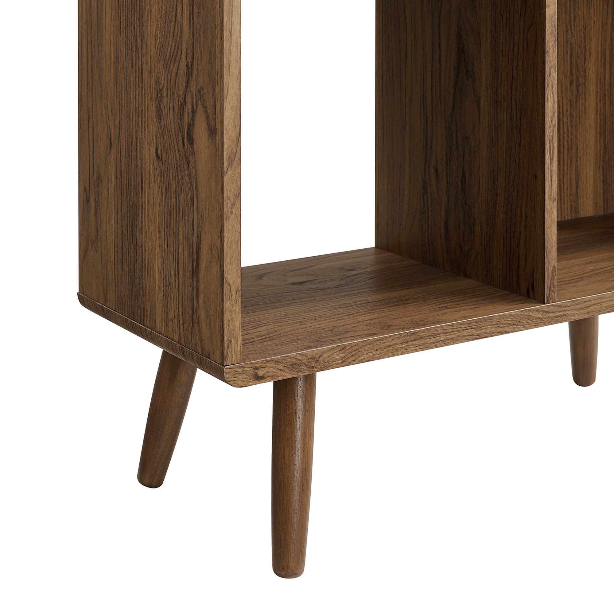 Modway Transmit 5 Shelf Wood Grain Bookcase