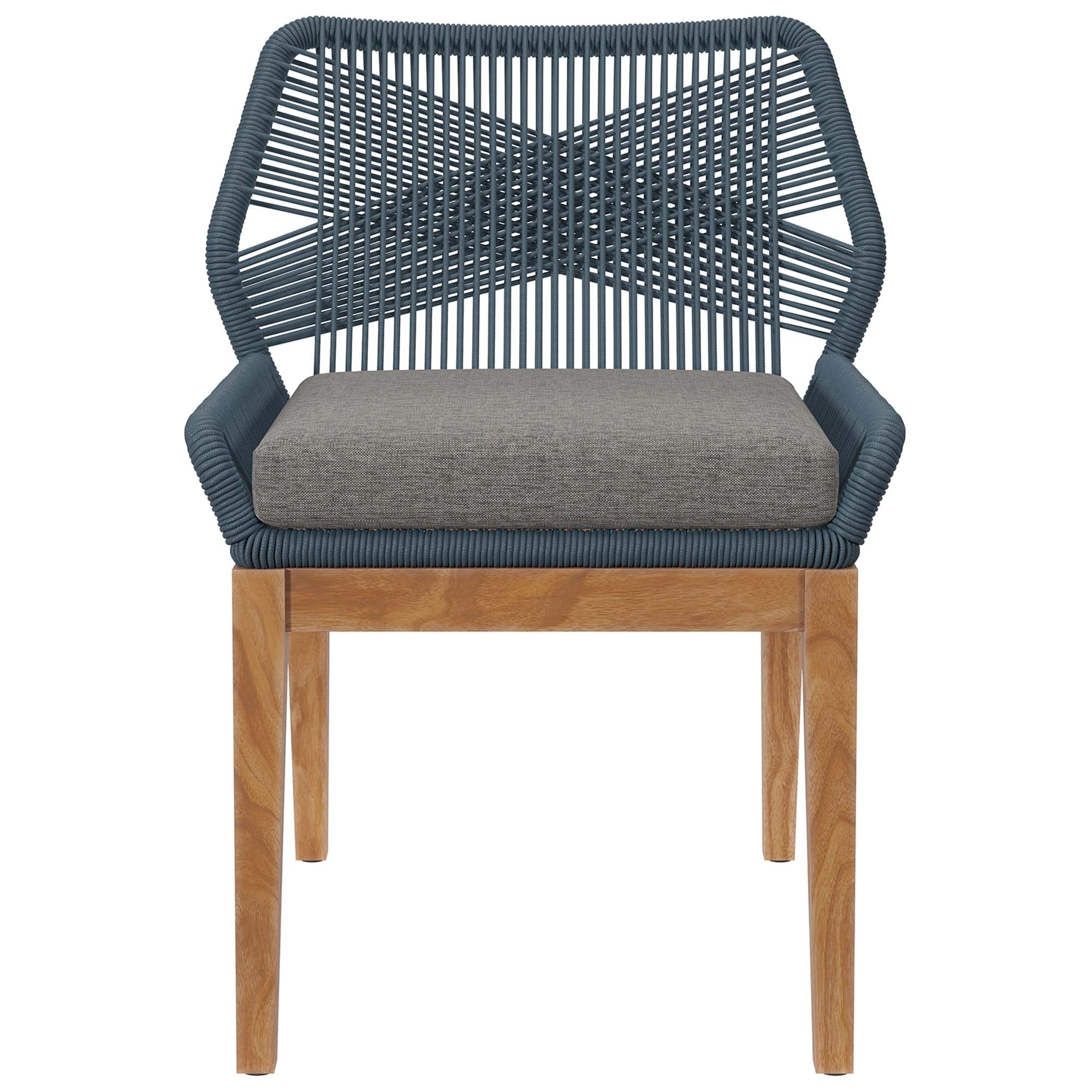 Modway Wellspring Outdoor Patio Teak Wood Dining Chair