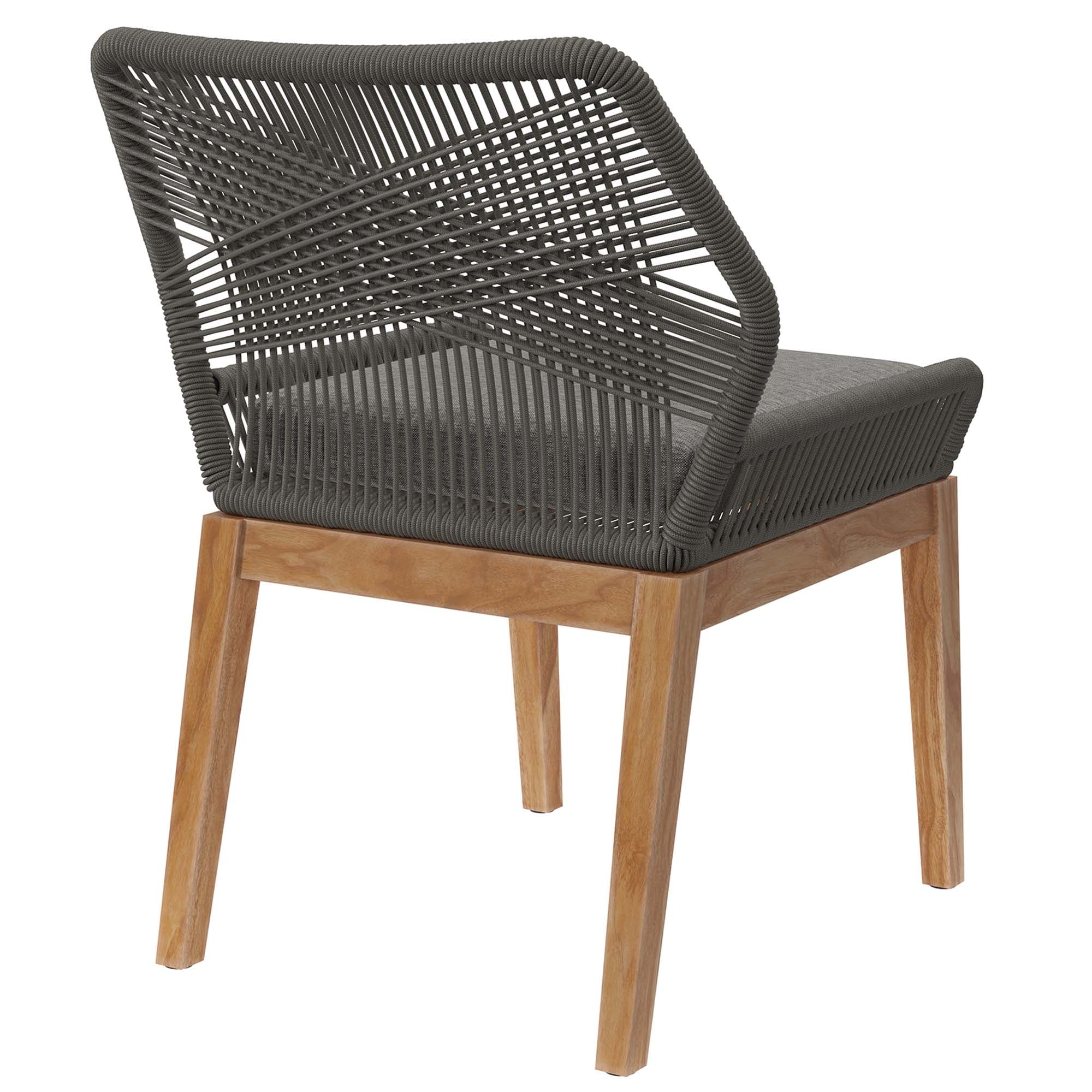 Modway Wellspring Outdoor Patio Teak Wood Dining Chair
