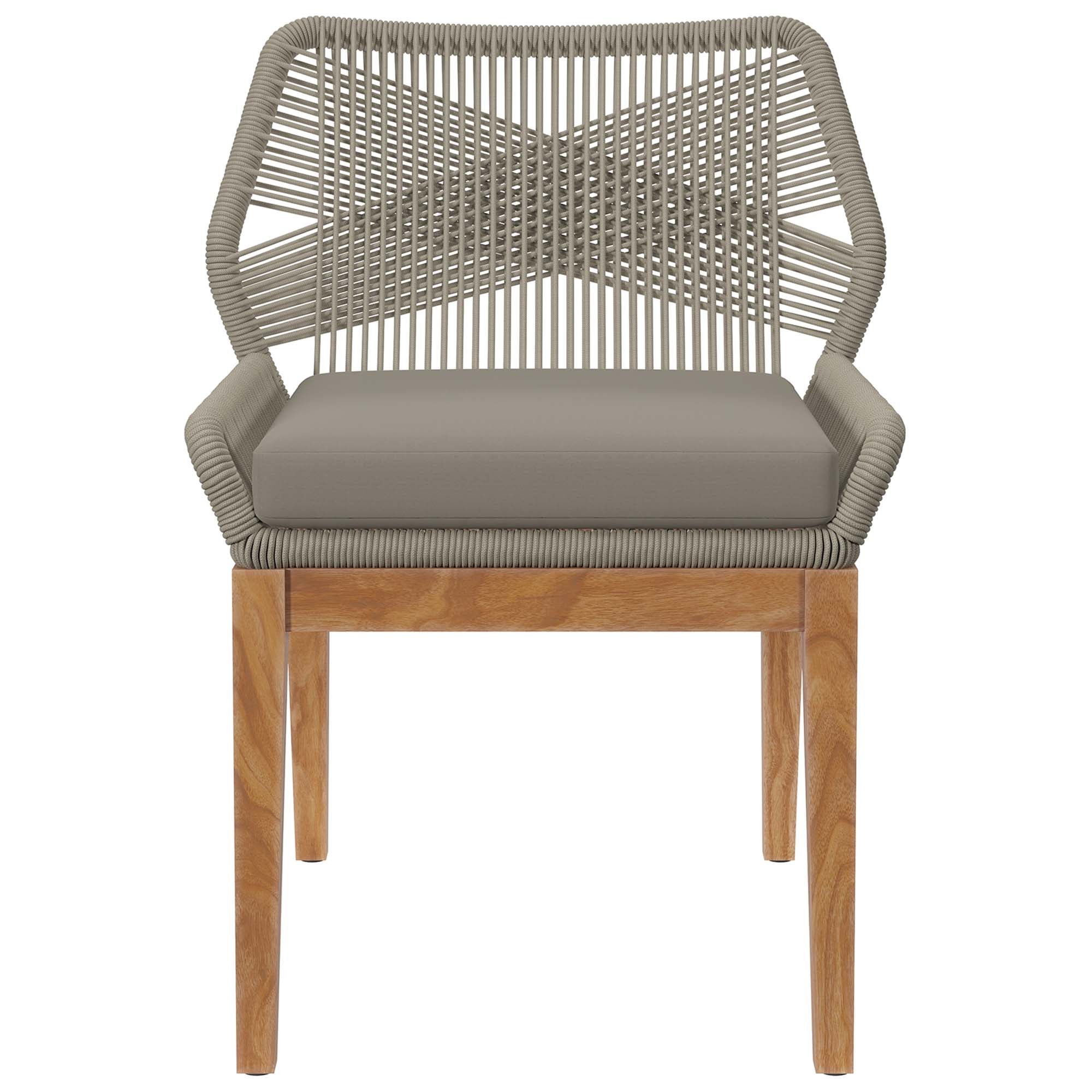 Modway Wellspring Outdoor Patio Teak Wood Dining Chair
