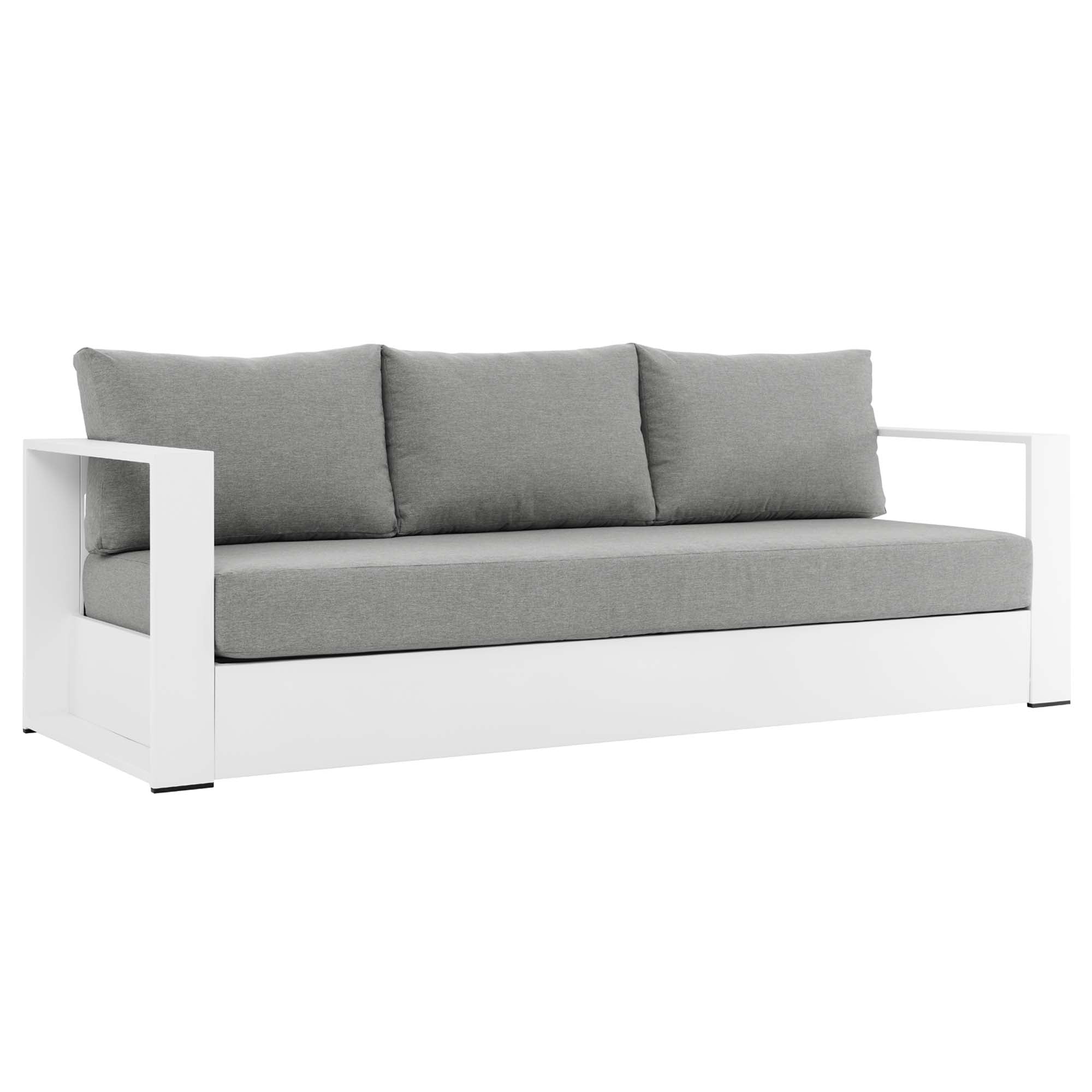 Modway Tahoe 4-Piece Outdoor Patio Powder-Coated Aluminum Set