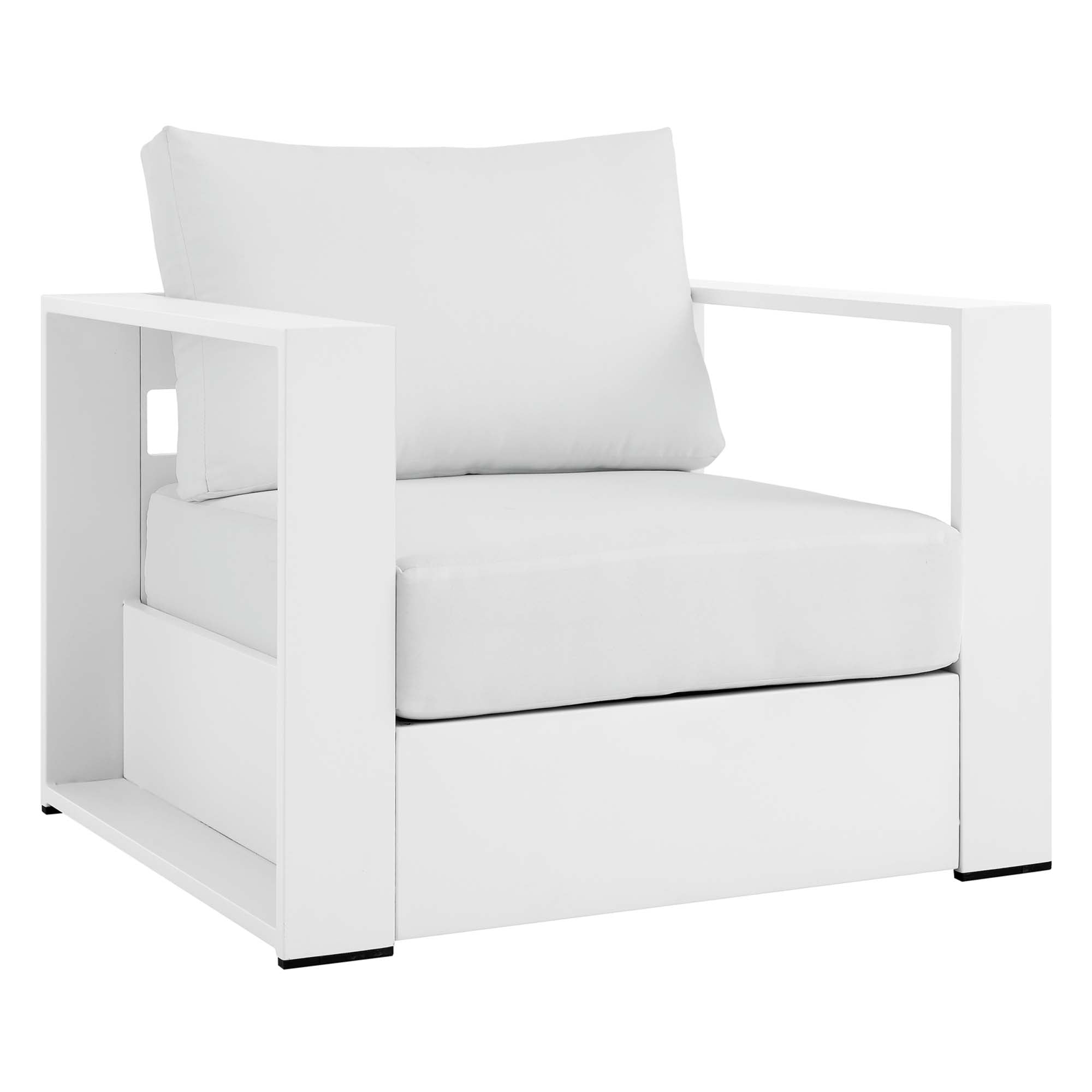 Modway Tahoe 4-Piece Outdoor Patio Powder-Coated Aluminum Set