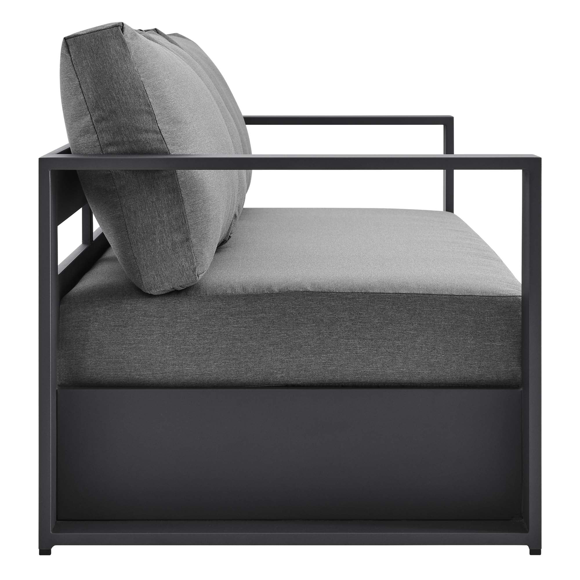 Modway Tahoe 2-Piece Outdoor Patio Powder-Coated Aluminum Set
