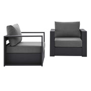 Modway Tahoe 2-Piece Outdoor Patio Powder-Coated Aluminum Armchair Set