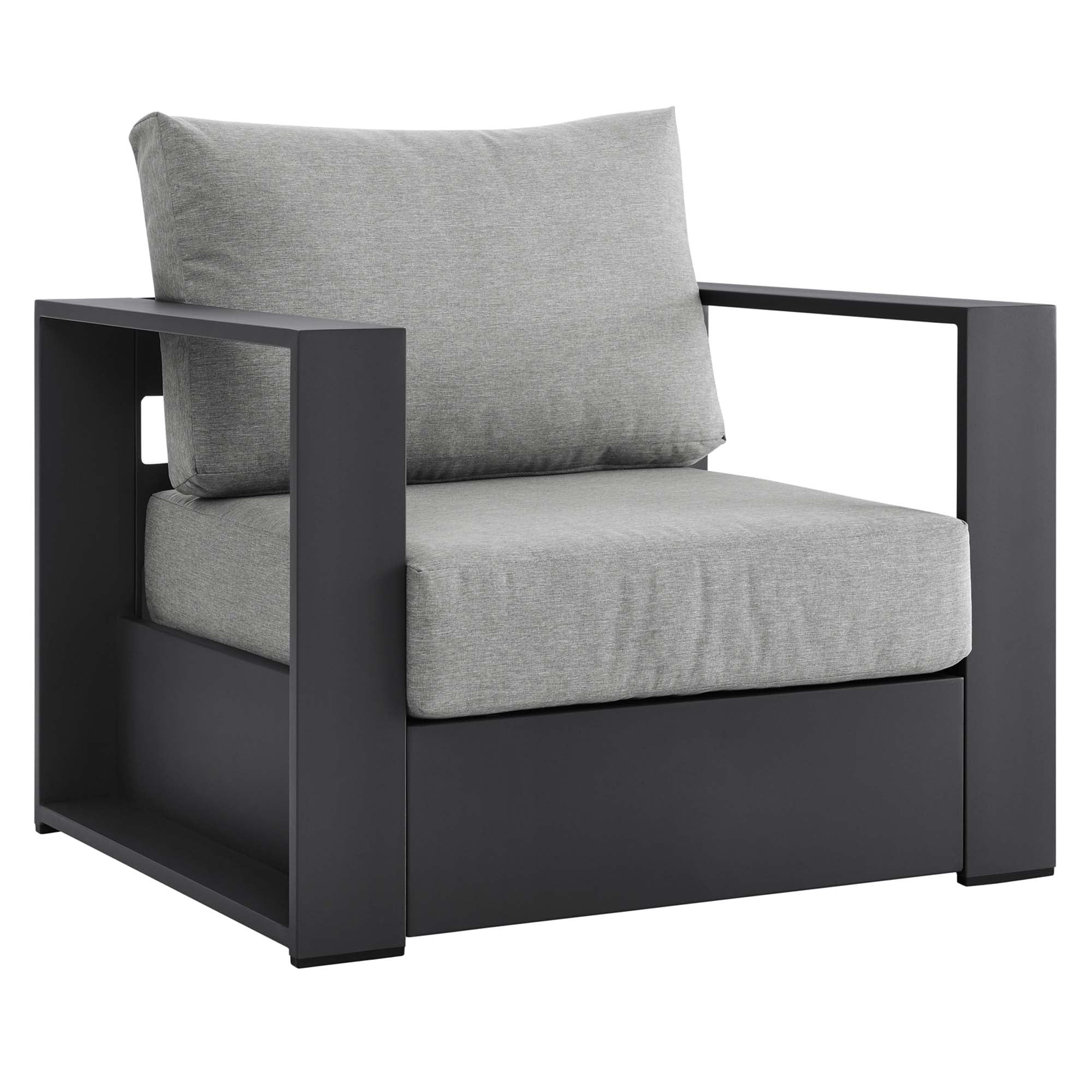 Modway Tahoe 2-Piece Outdoor Patio Powder-Coated Aluminum Armchair Set