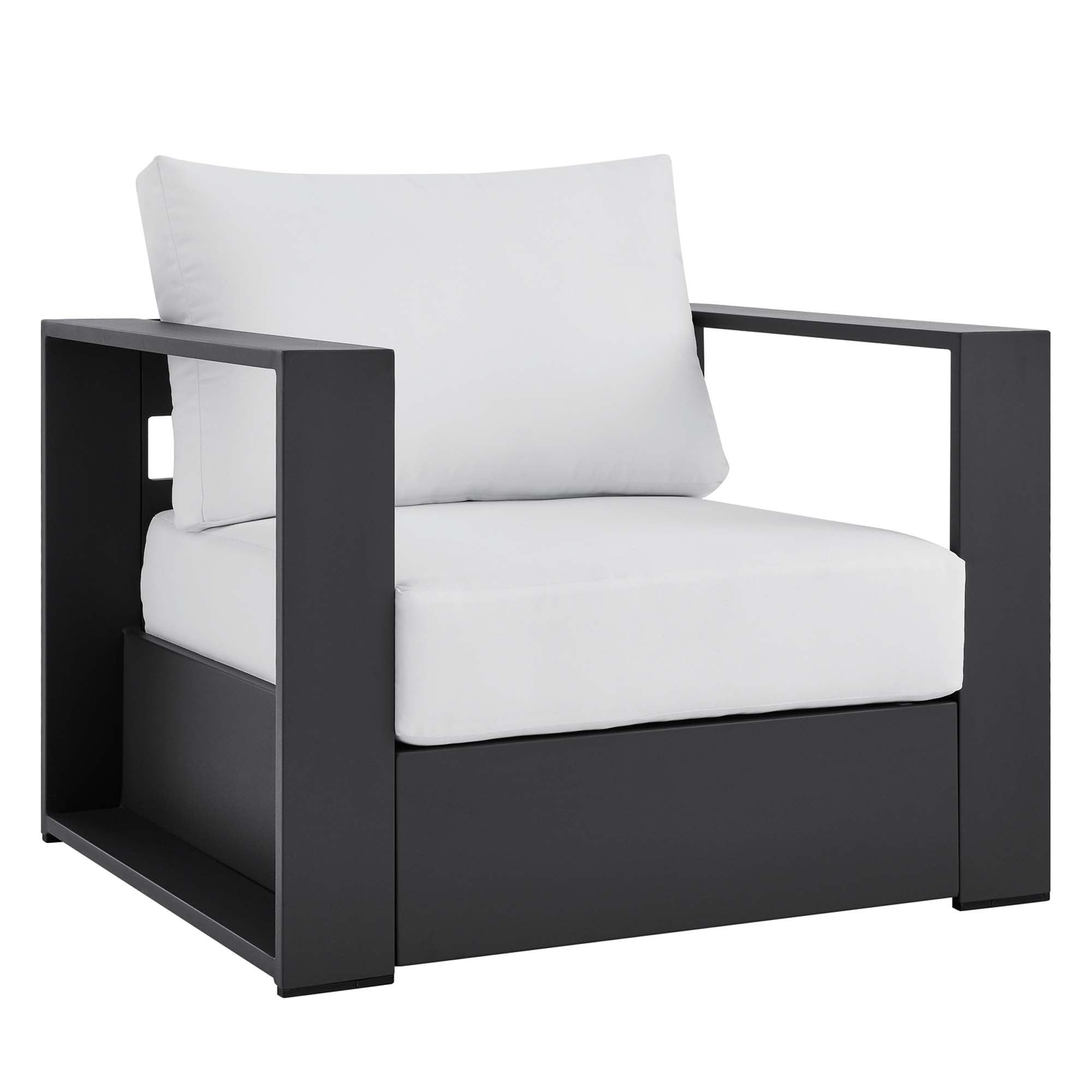 Modway Tahoe 2-Piece Outdoor Patio Powder-Coated Aluminum Armchair Set