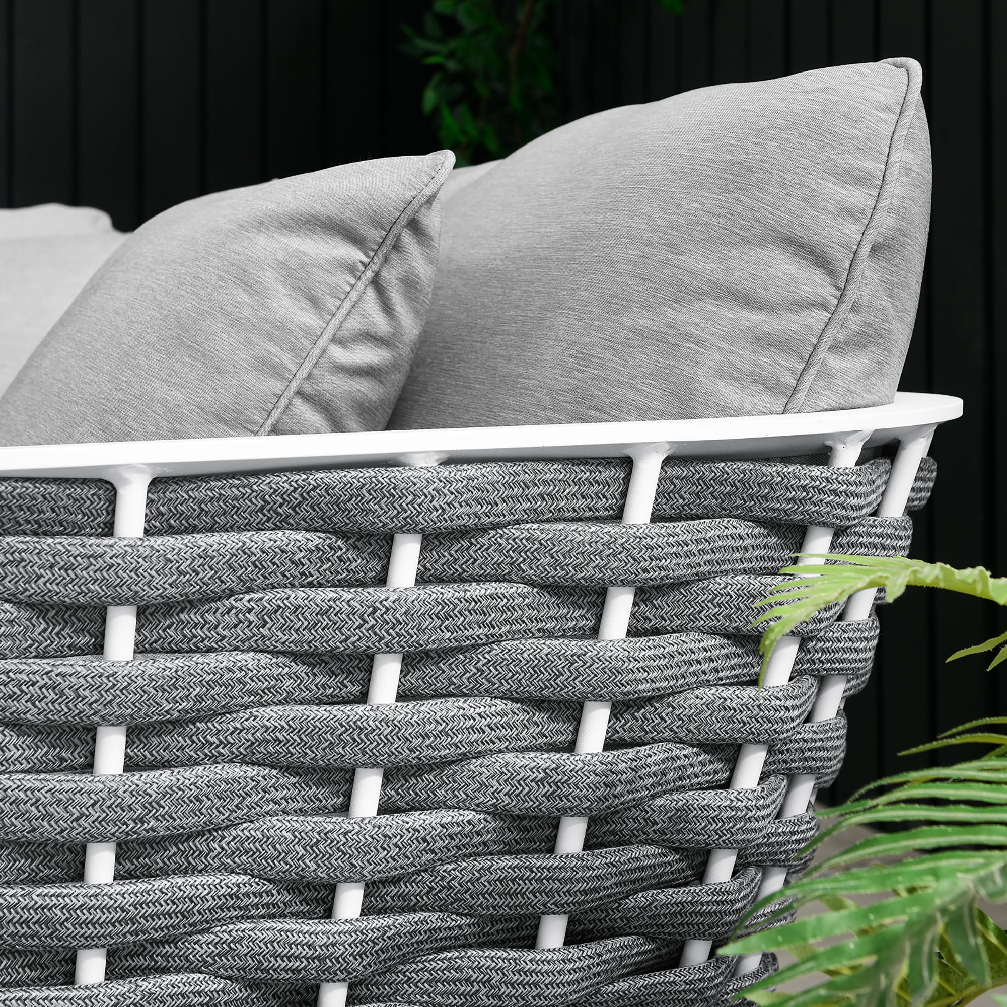 Modway Stance Outdoor Patio Aluminum Small Sectional Sofa