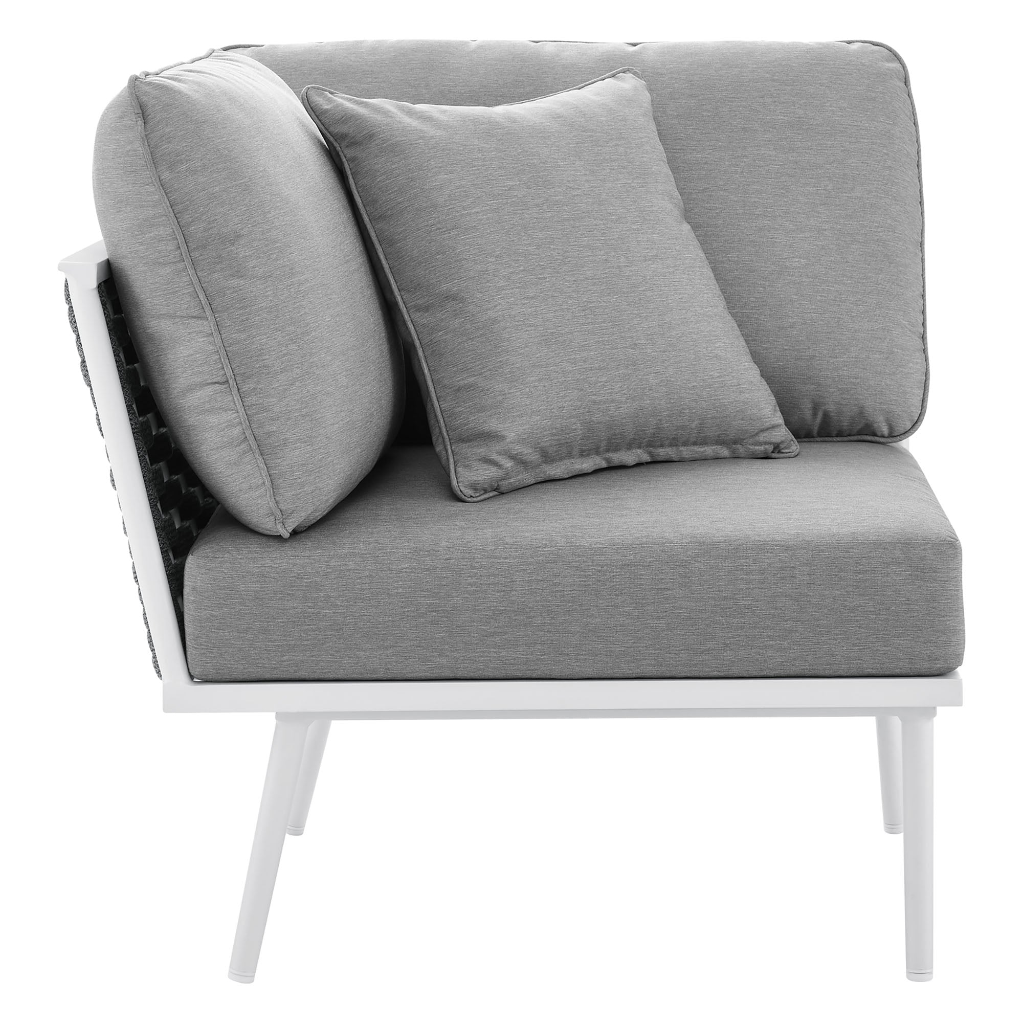 Modway Stance Outdoor Patio Aluminum Large Sectional Sofa