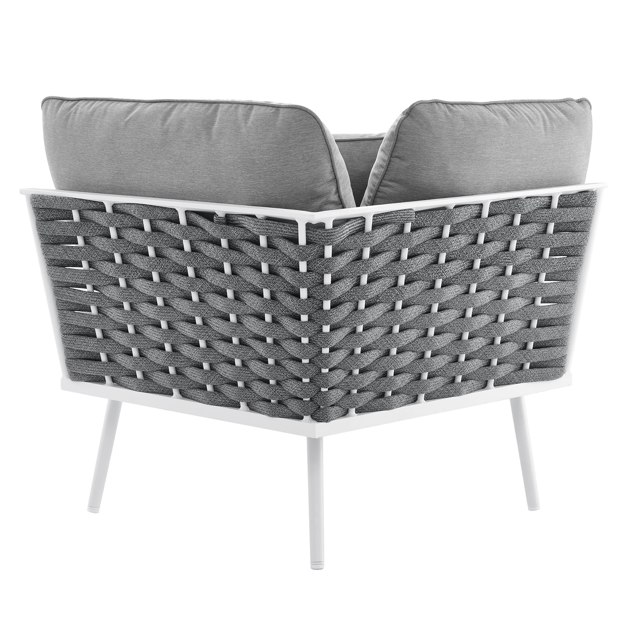 Modway Stance Outdoor Patio Aluminum Large Sectional Sofa
