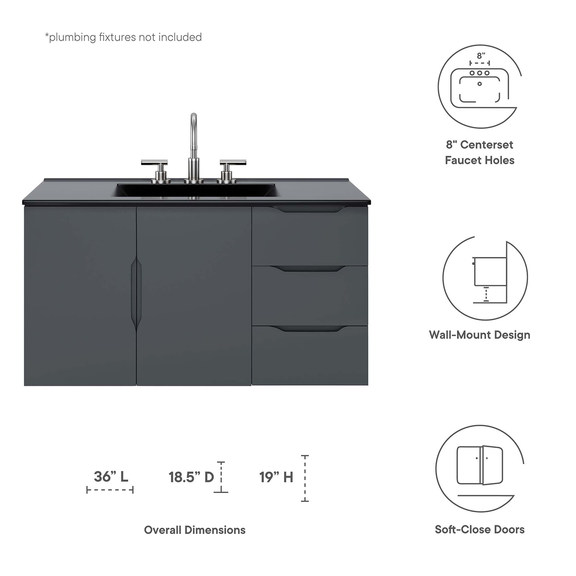 Modway Vitality 36" Bathroom Vanity