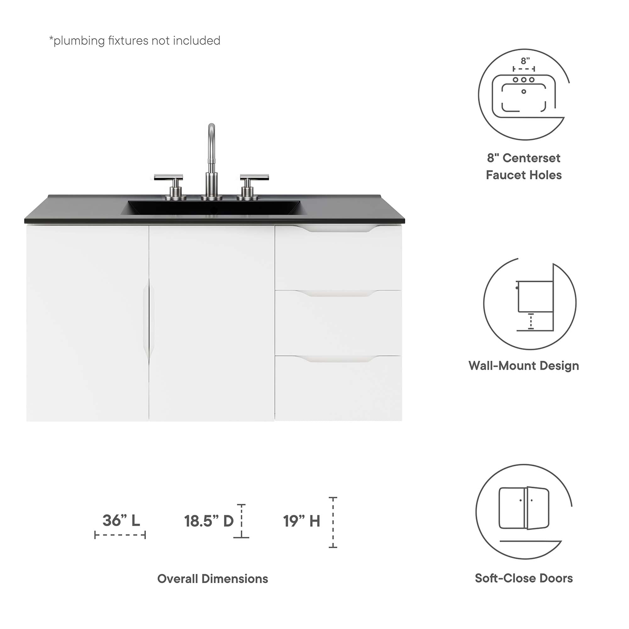 Modway Vitality 36" Bathroom Vanity