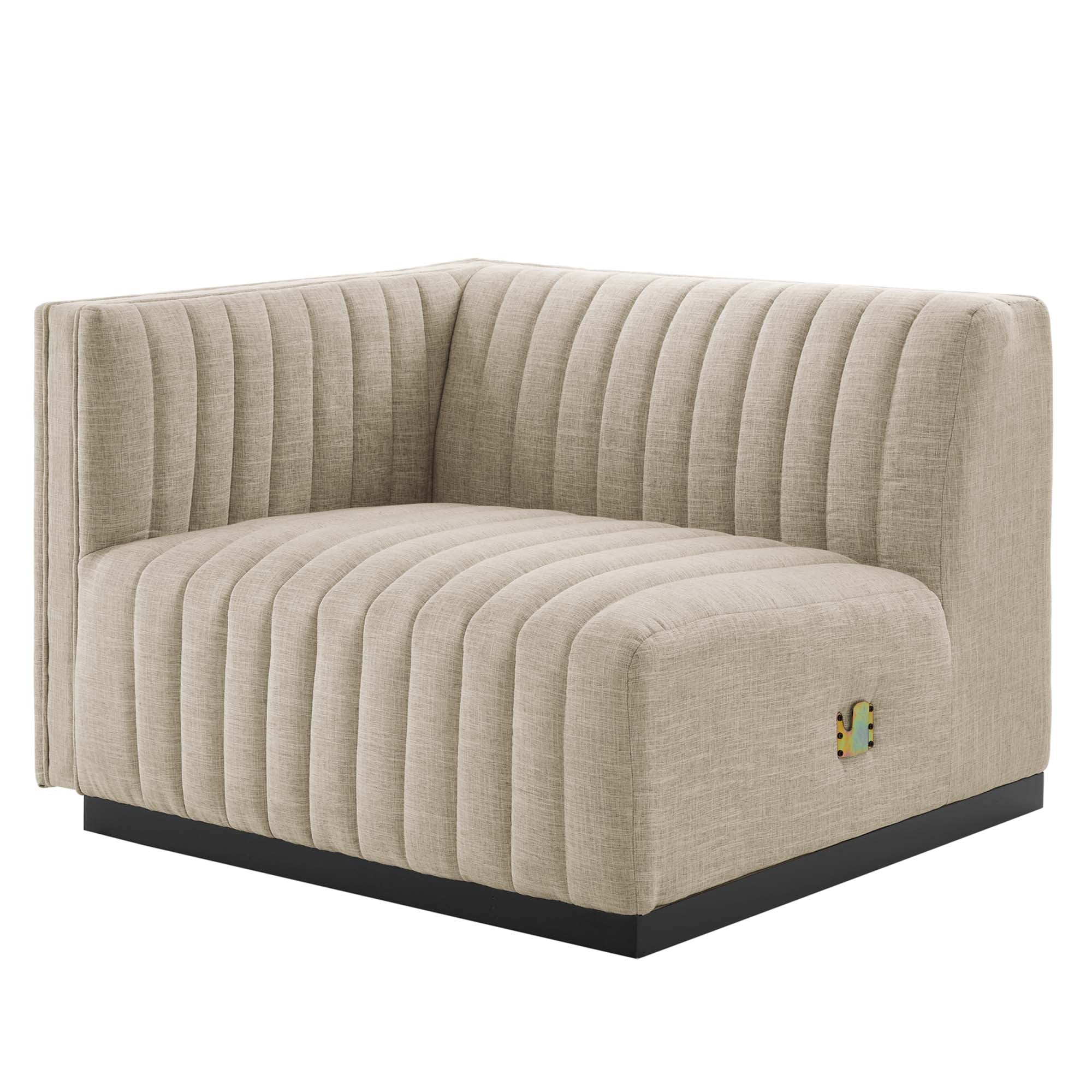 Modway Conjure Channel Tufted Upholstered Fabric Loveseat
