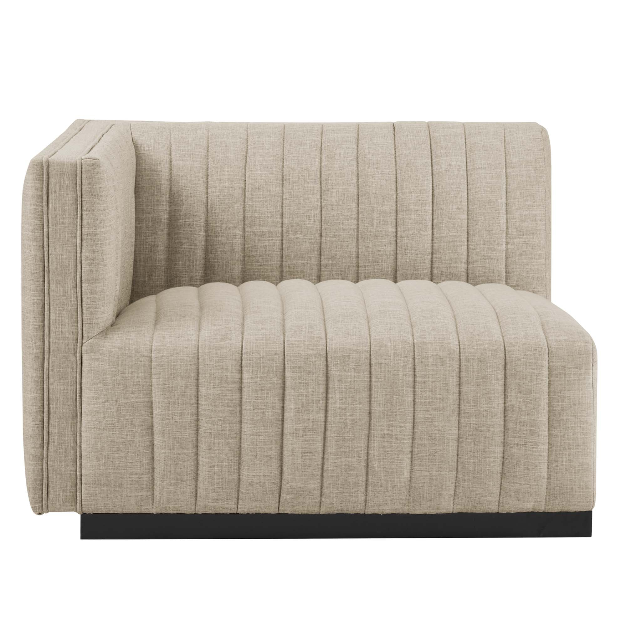 Modway Conjure Channel Tufted Upholstered Fabric Loveseat