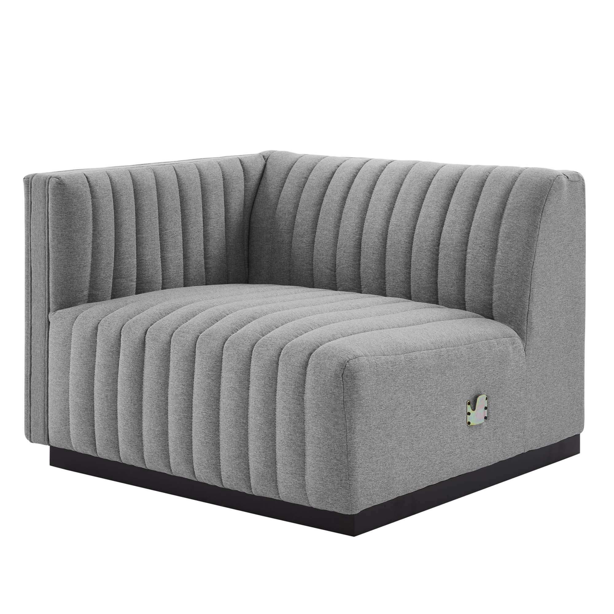 Modway Conjure Channel Tufted Upholstered Fabric Loveseat