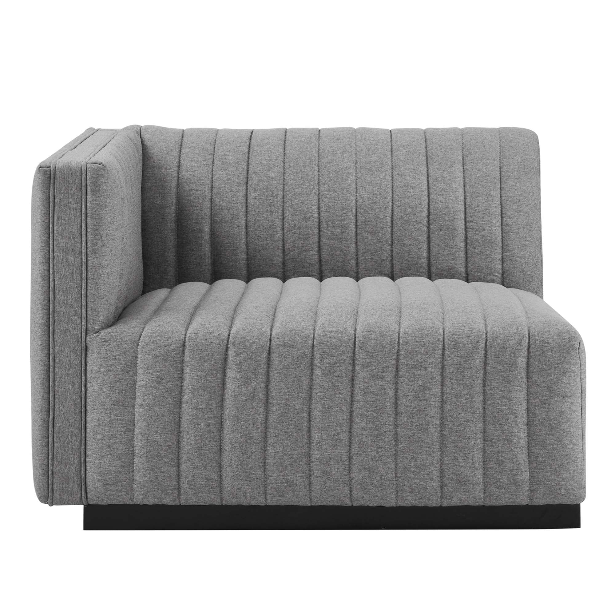 Modway Conjure Channel Tufted Upholstered Fabric Loveseat
