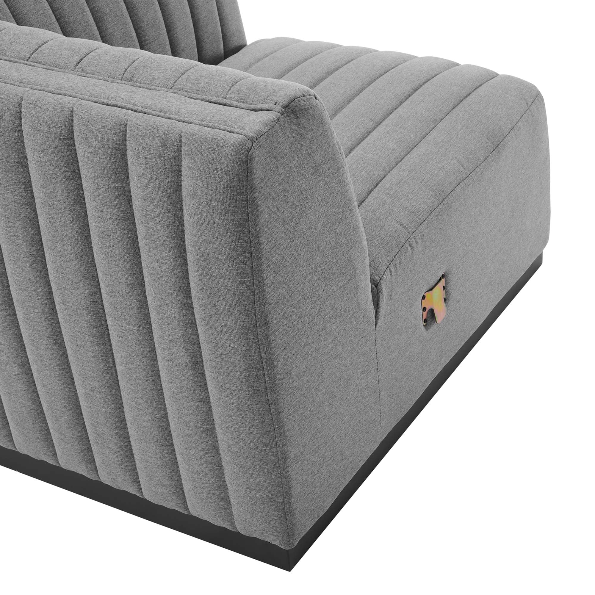 Modway Conjure Channel Tufted Upholstered Fabric Loveseat