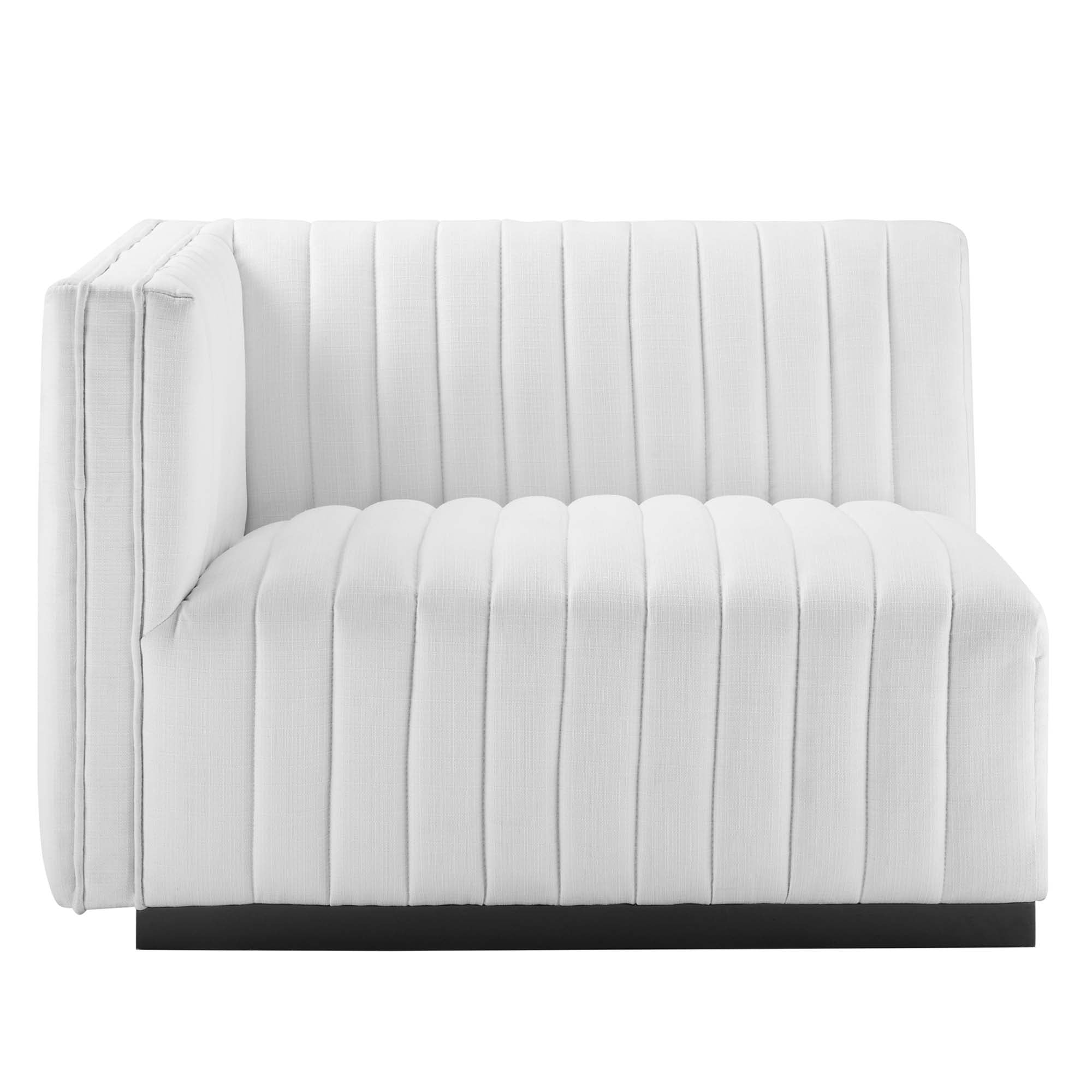 Modway Conjure Channel Tufted Upholstered Fabric Loveseat