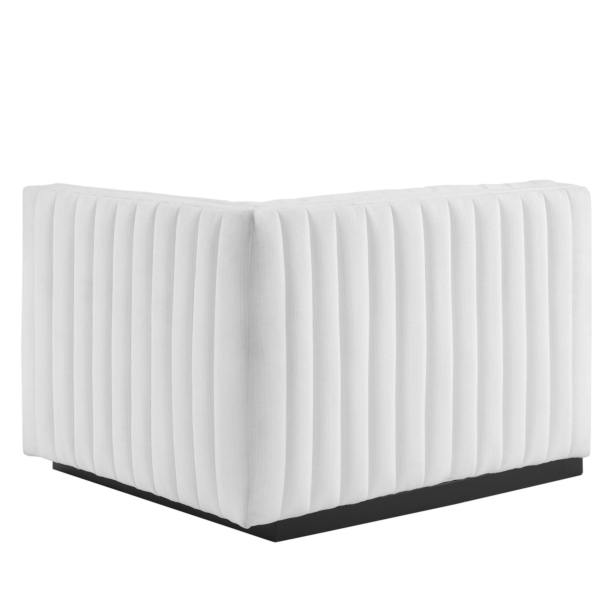 Modway Conjure Channel Tufted Upholstered Fabric Loveseat