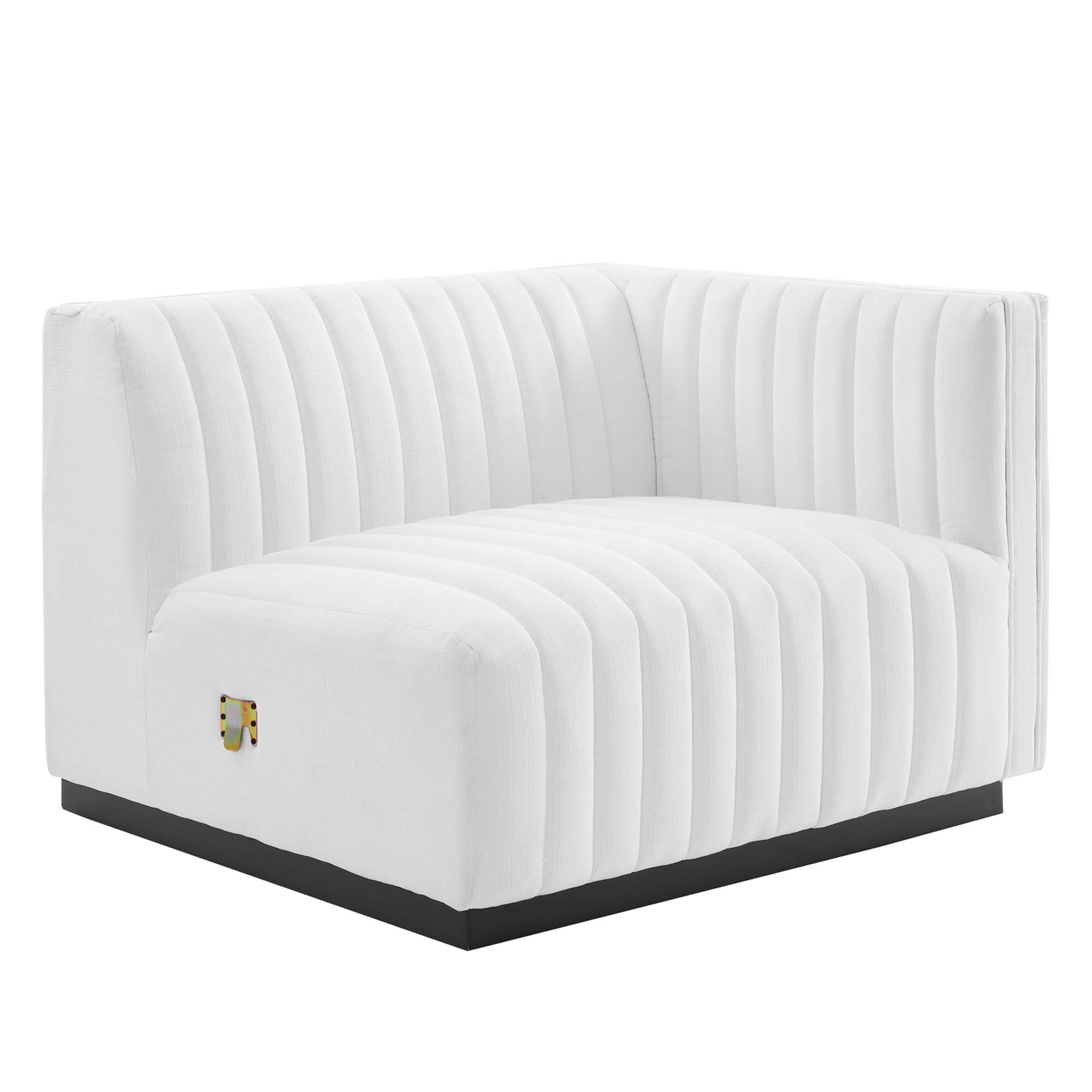 Modway Conjure Channel Tufted Upholstered Fabric Loveseat