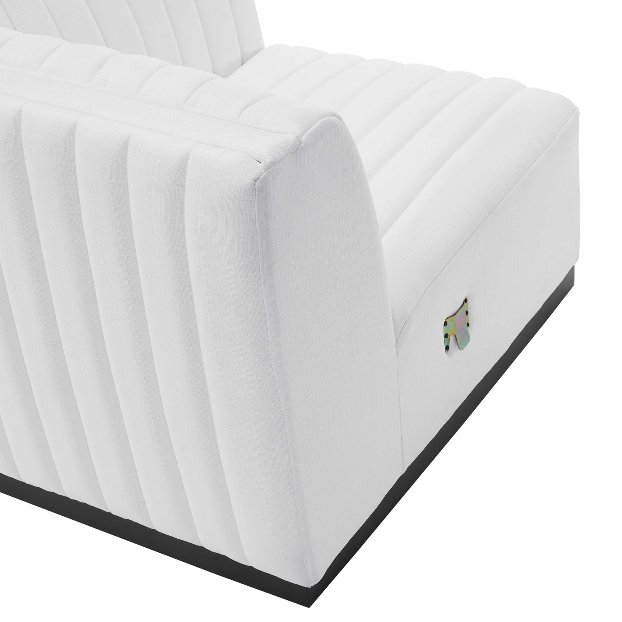 Modway Conjure Channel Tufted Upholstered Fabric Loveseat