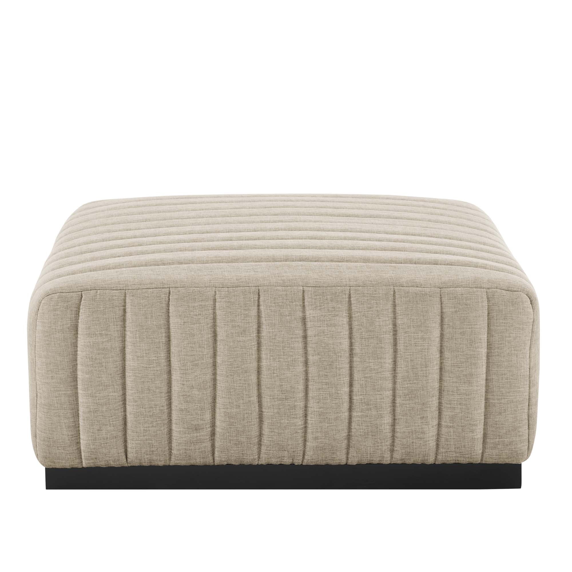 Modway Conjure 6-Piece Channel Tufted Upholstered Fabric Sectional Sofa
