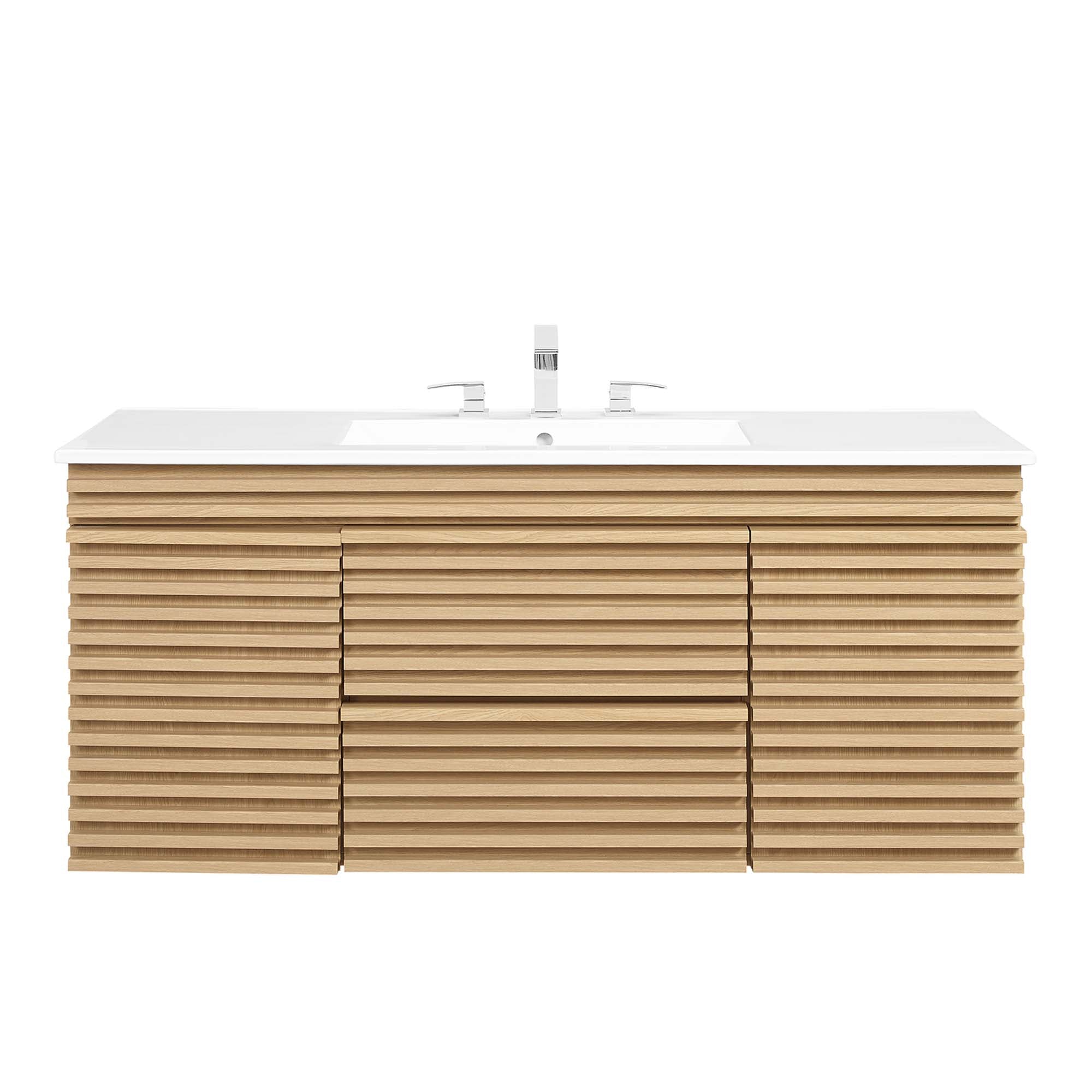 Modway Render 48" Wall-Mount Bathroom Vanity