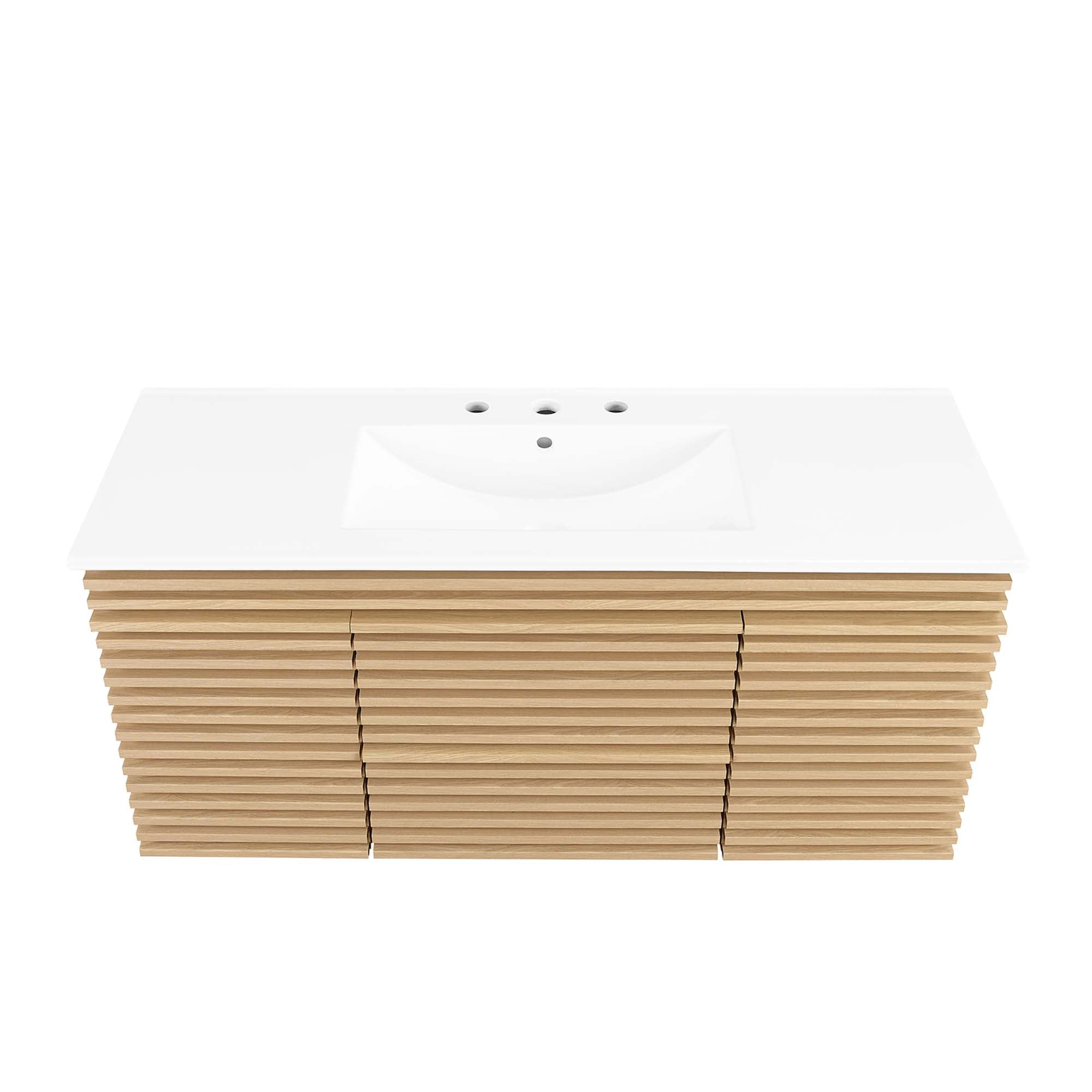 Modway Render 48" Wall-Mount Bathroom Vanity