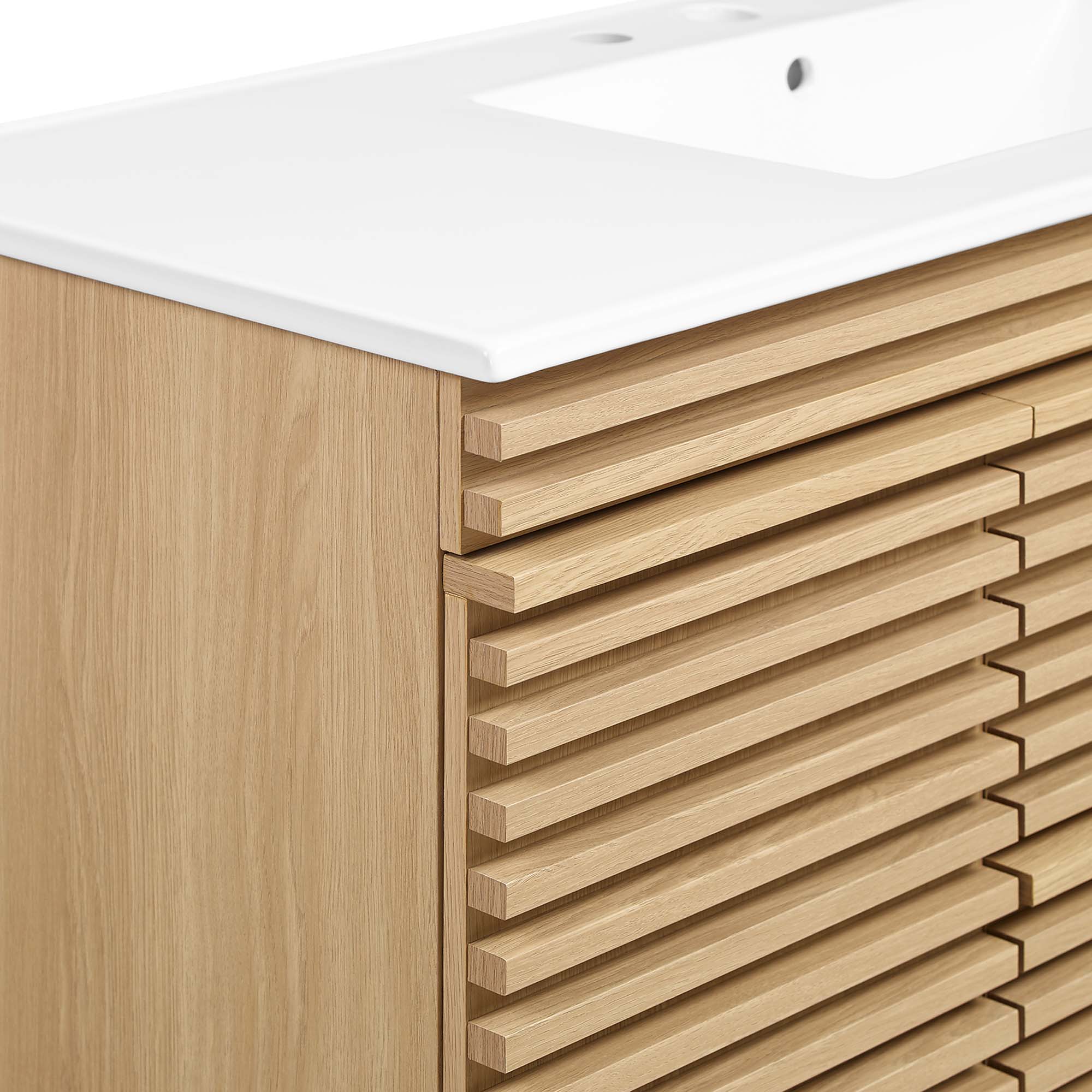 Modway Render 48" Wall-Mount Bathroom Vanity