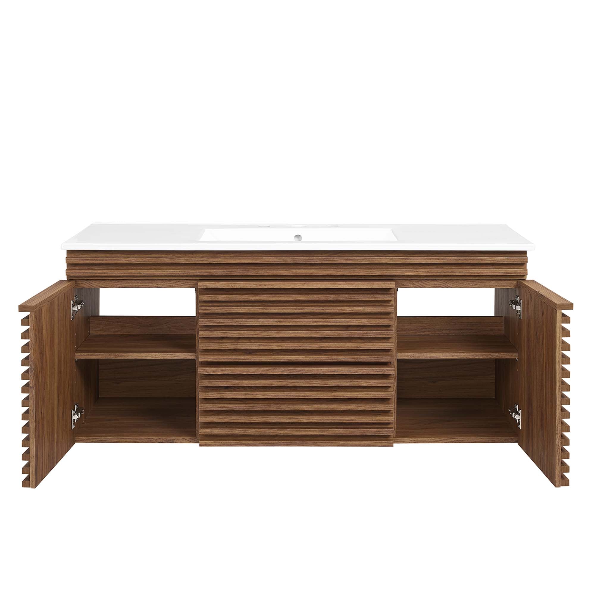 Modway Render 48" Wall-Mount Bathroom Vanity