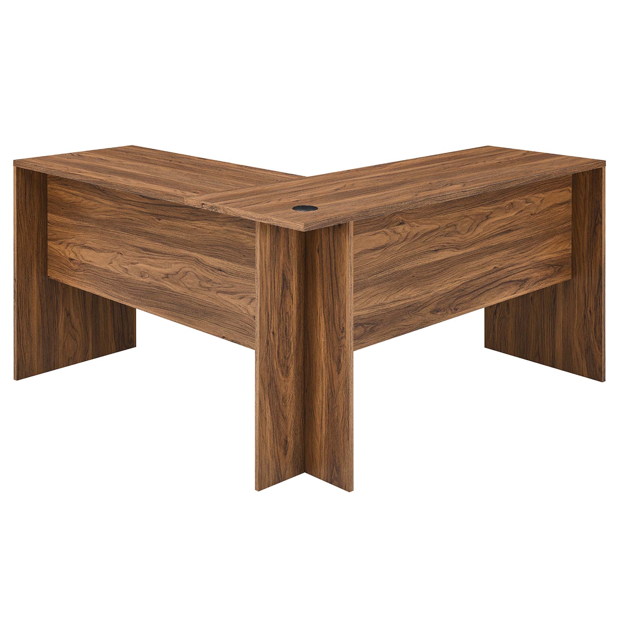 Modway Render Wood Desk and File Cabinet Set