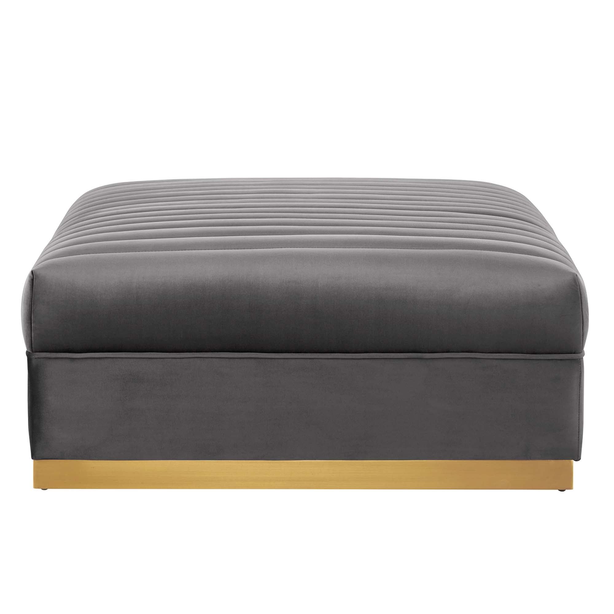 Modway Sanguine 4-Piece Channel Tufted Performance Velvet Modular Sectional Sofa