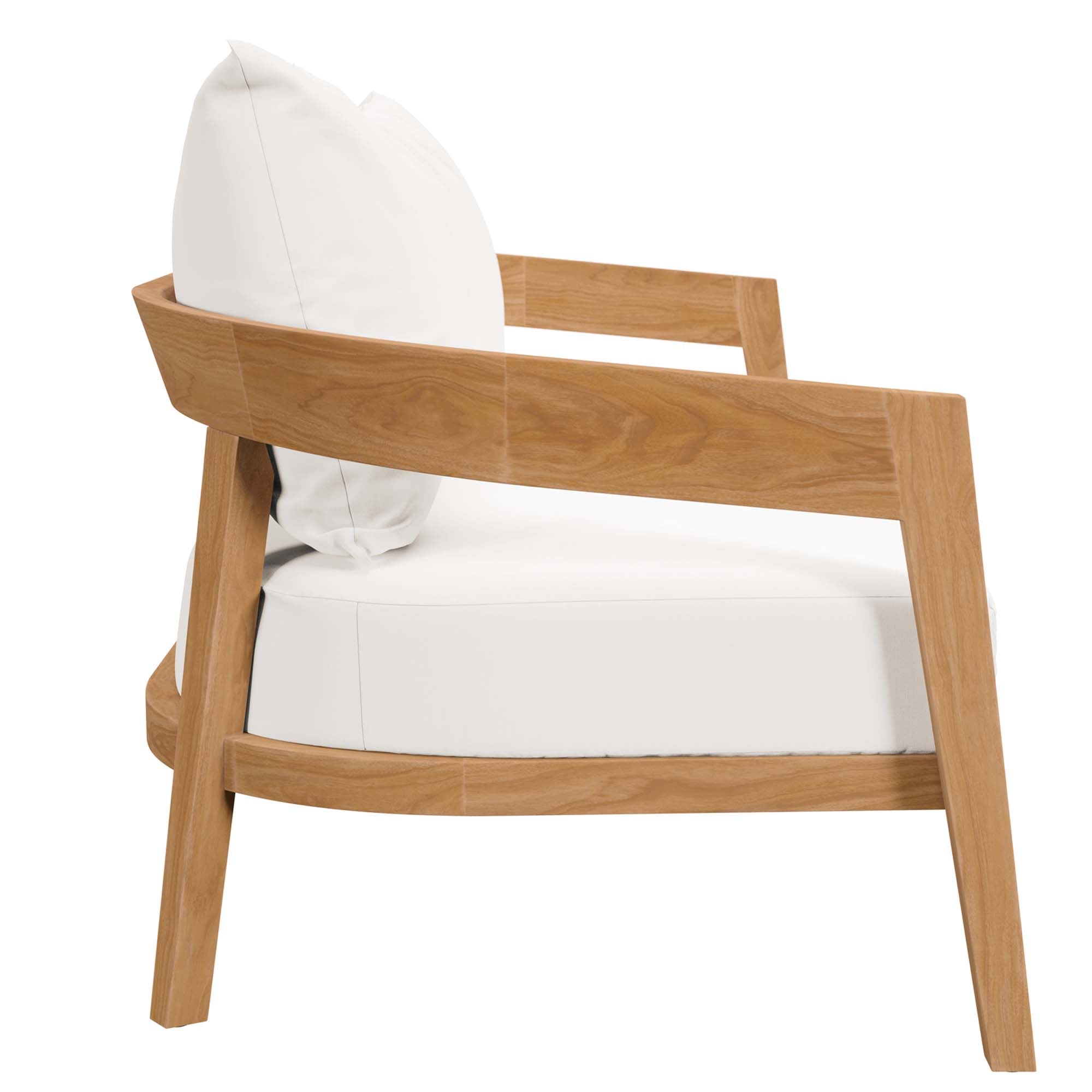 Modway Brisbane 3-Piece Teak Wood Outdoor Patio Set