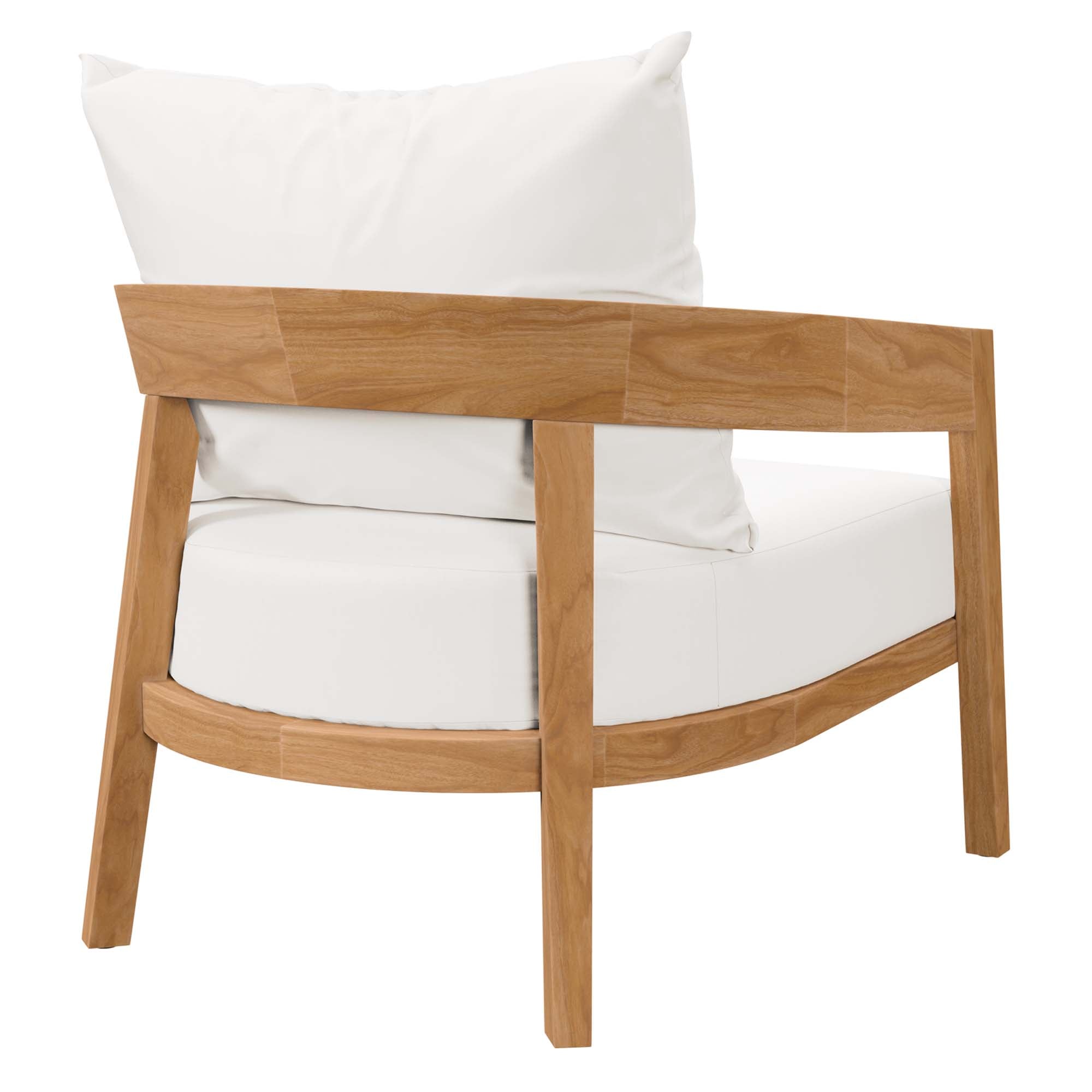 Modway Brisbane 3-Piece Teak Wood Outdoor Patio Set