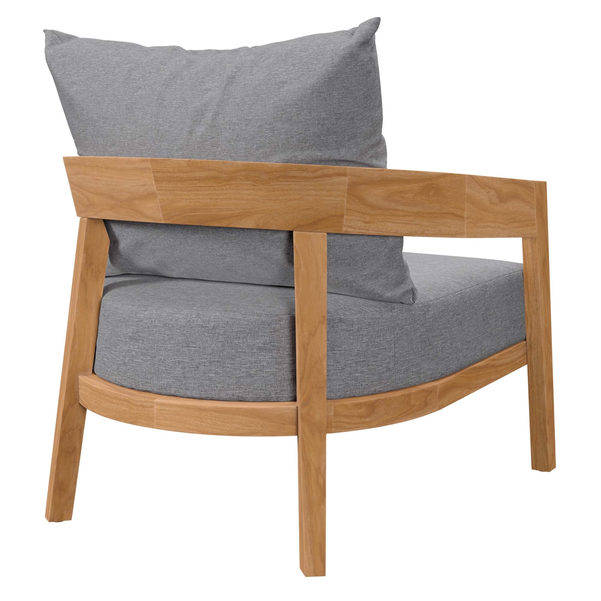 Modway Brisbane 3-Piece Teak Wood Outdoor Patio Set