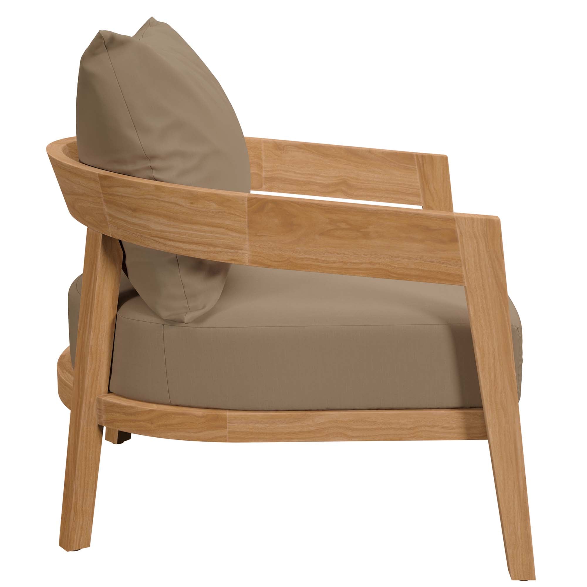 Modway Brisbane 3-Piece Teak Wood Outdoor Patio Set