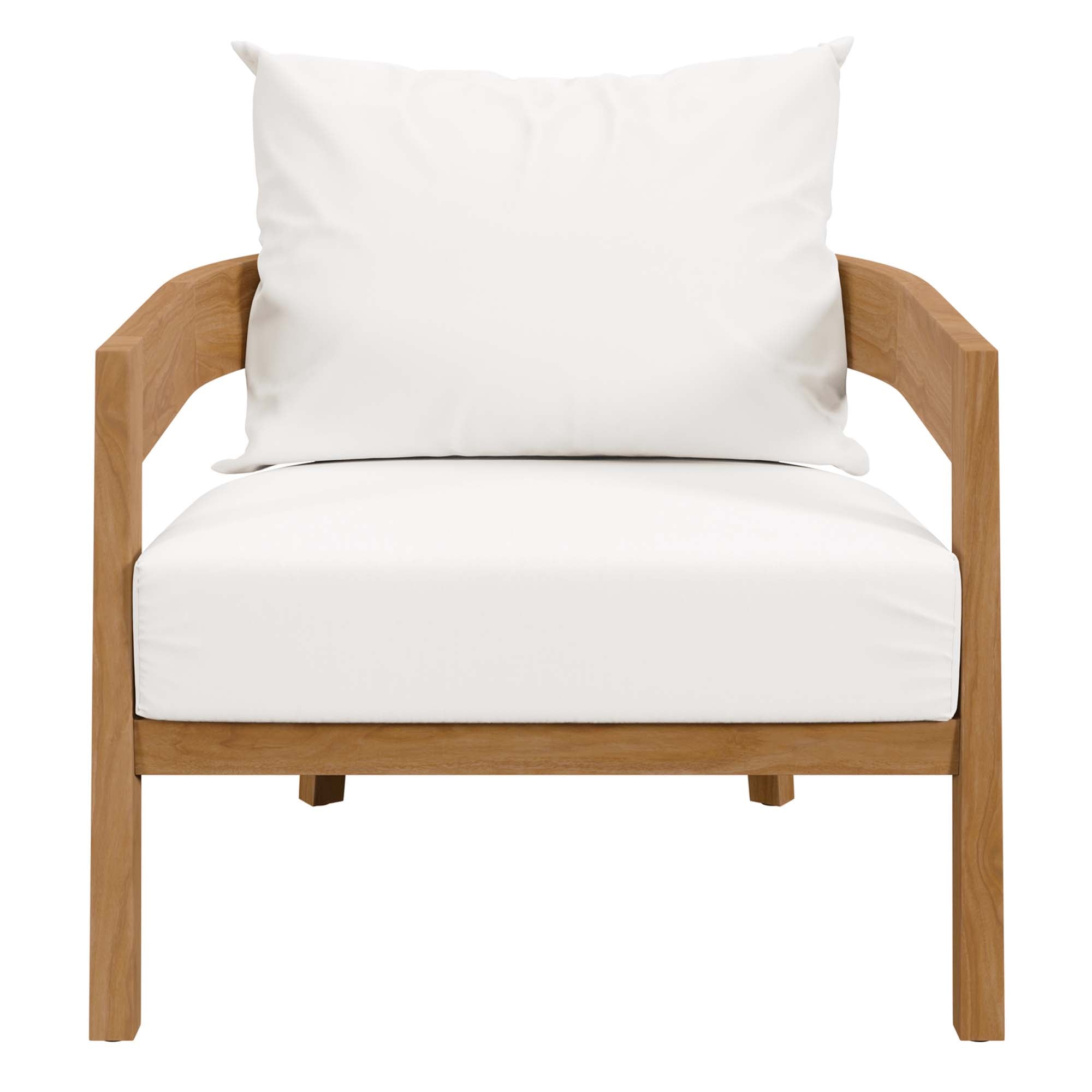 Modway Brisbane 3-Piece Teak Wood Outdoor Patio Set