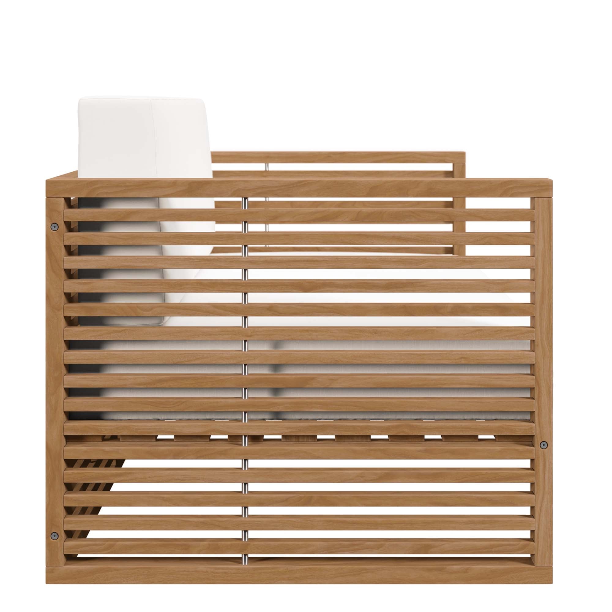 Modway Carlsbad 6-Piece Teak Wood Outdoor Patio Set