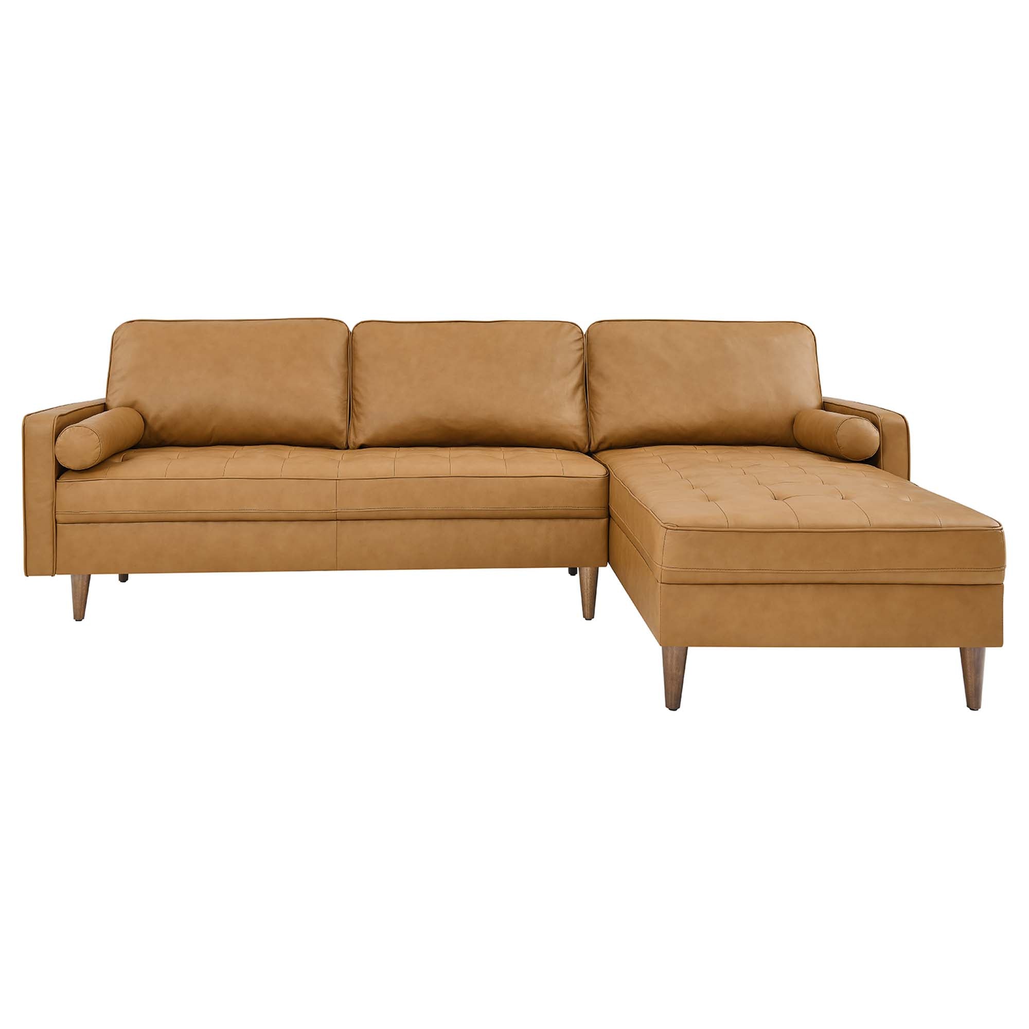 Modway Valour 98" Leather Sectional Sofa