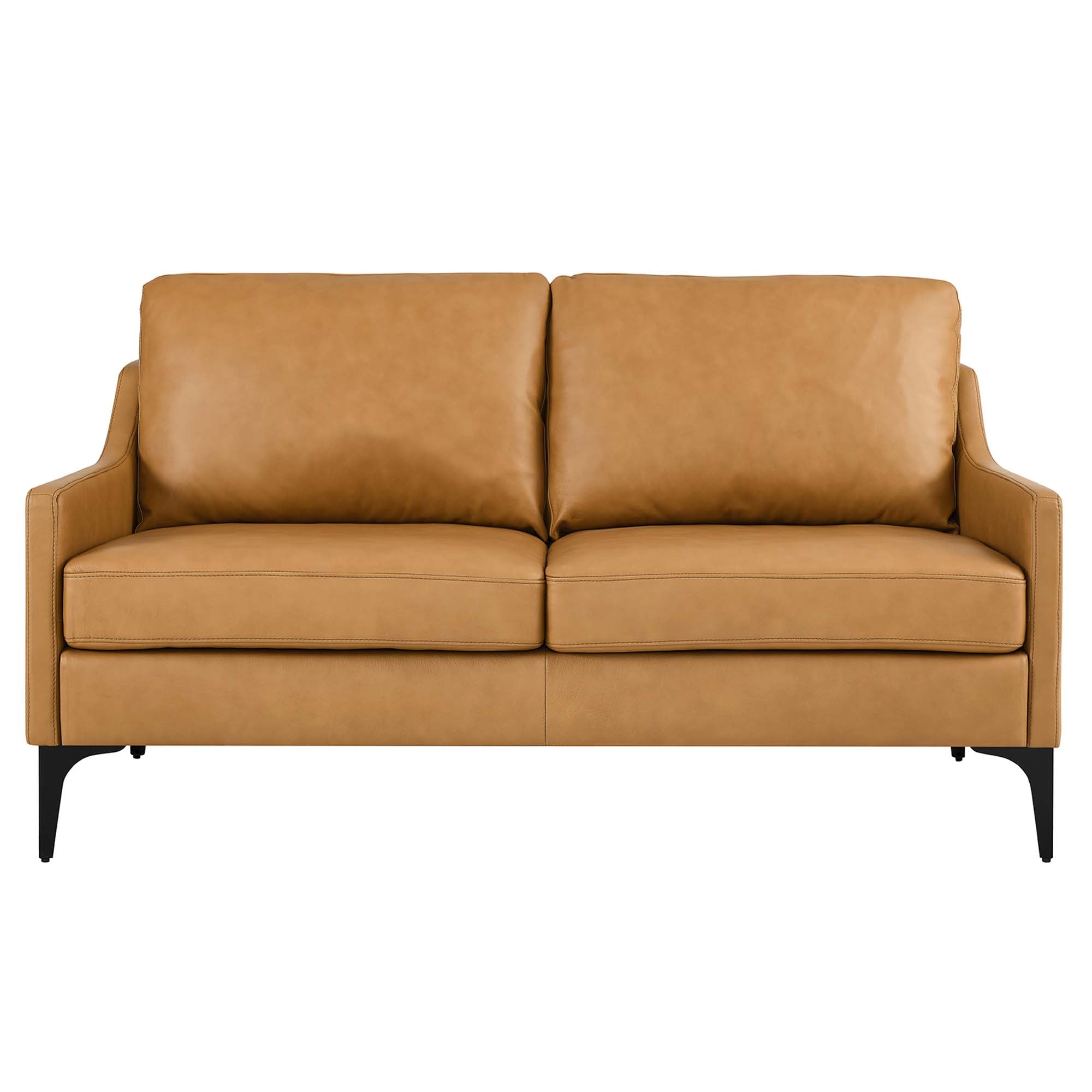 Modway Corland Leather Loveseat