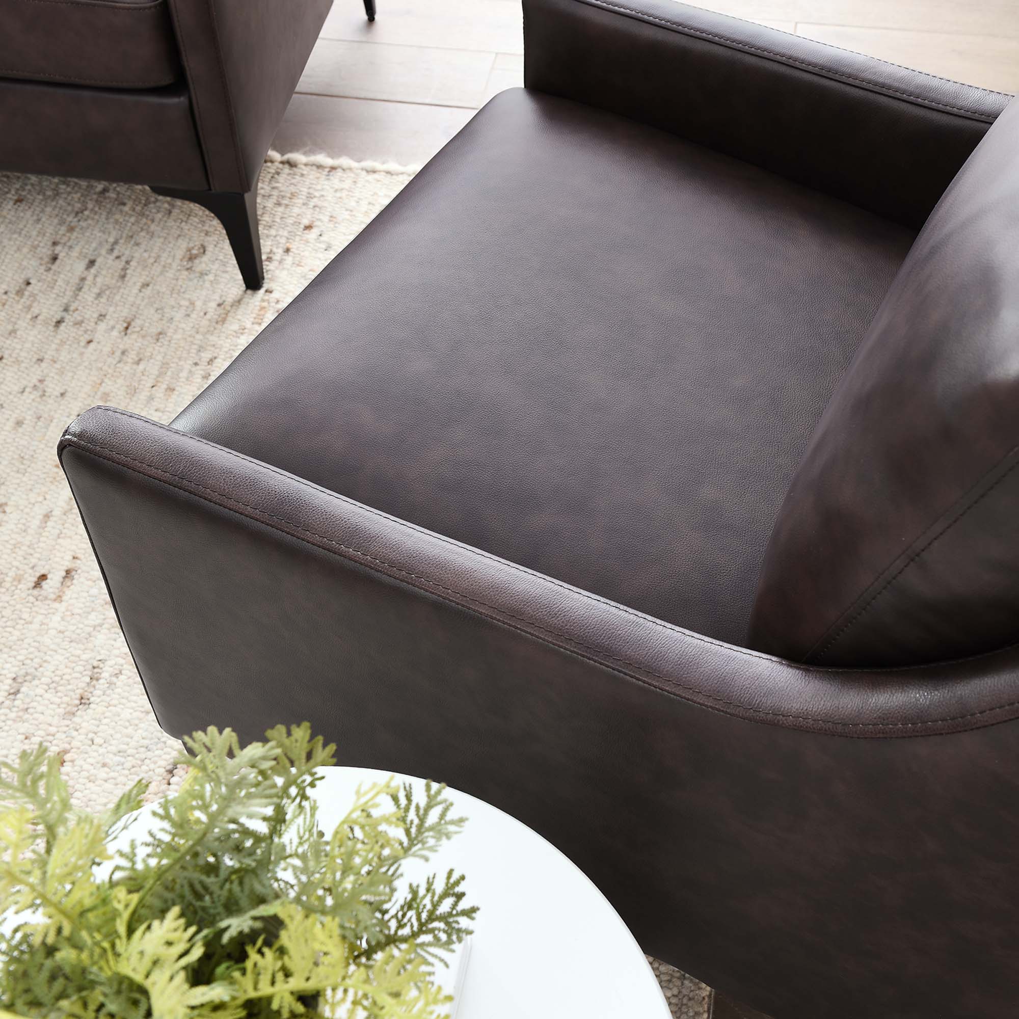 Modway Corland Leather Armchair